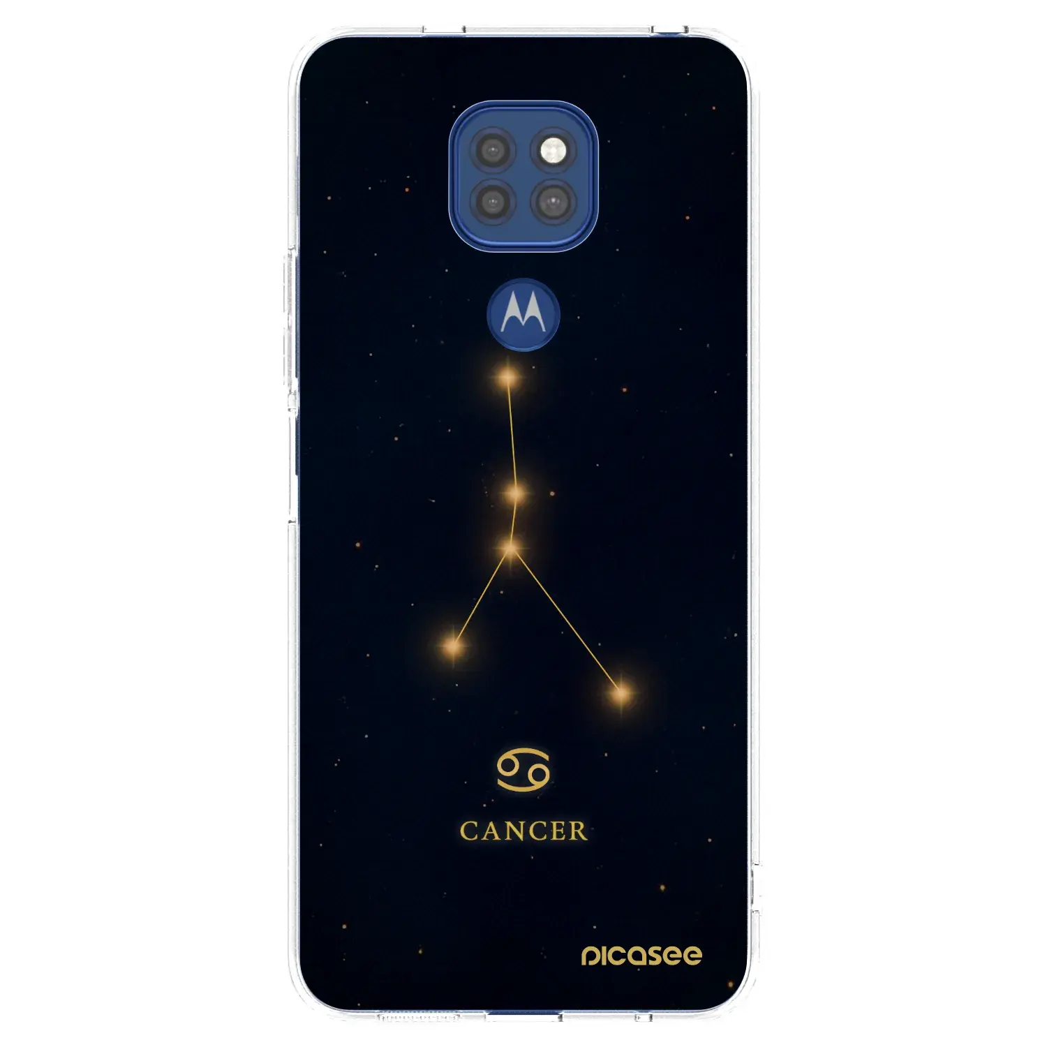 Silikonový průhledný obal pro Motorola Moto G9 Play - CANCER