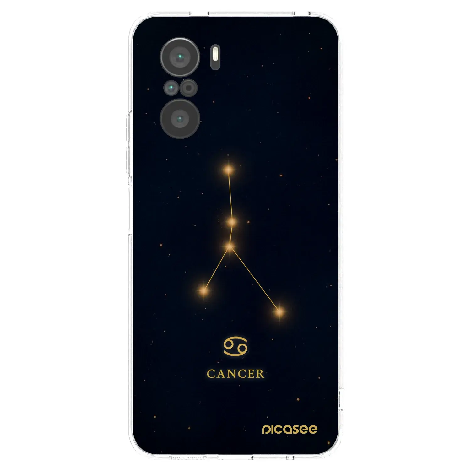 Silikonový průhledný obal pro Xiaomi Poco F3 - CANCER