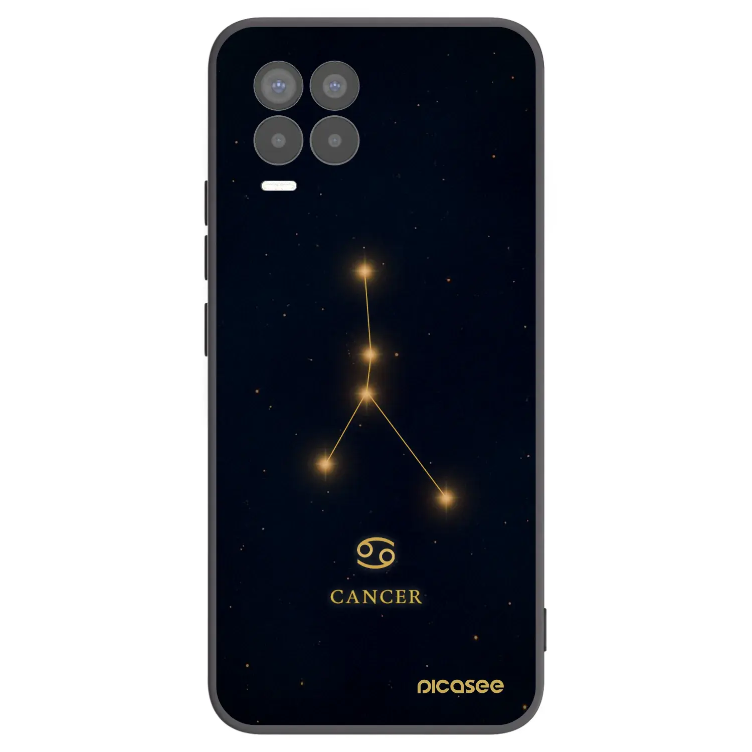 Silikonový černý obal pro Realme 8 Pro - CANCER