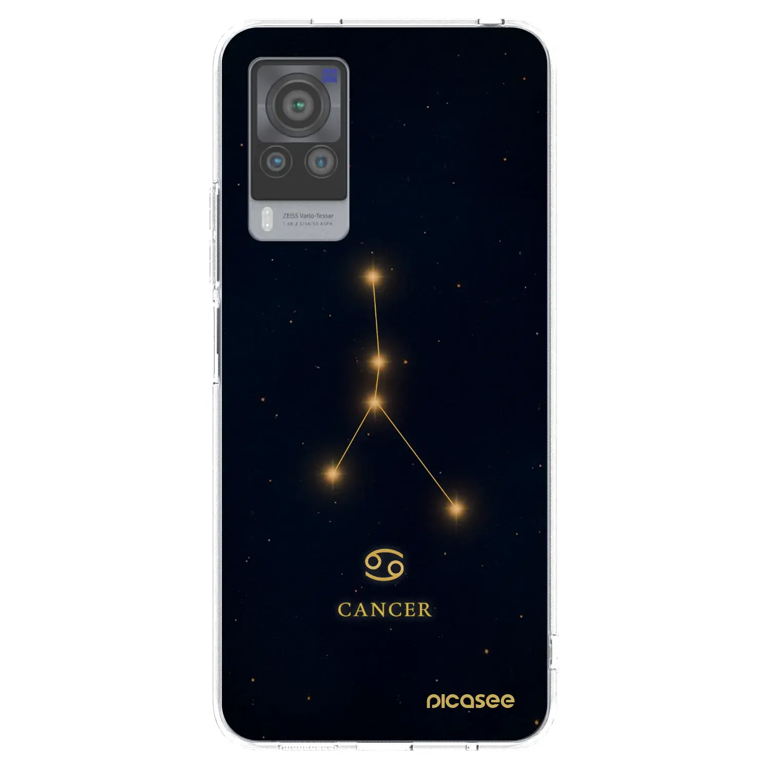 Silikonový průhledný obal pro Vivo X60 Pro 5G - CANCER