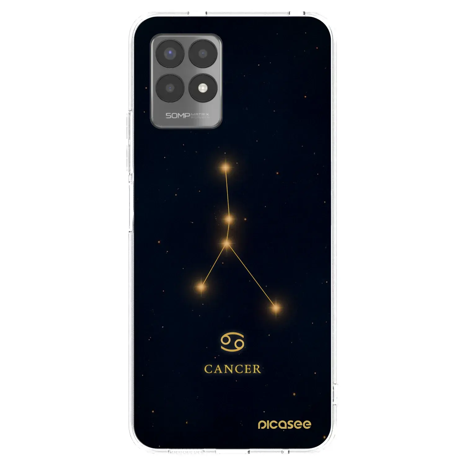 Silikonový průhledný obal pro Realme 8i - CANCER