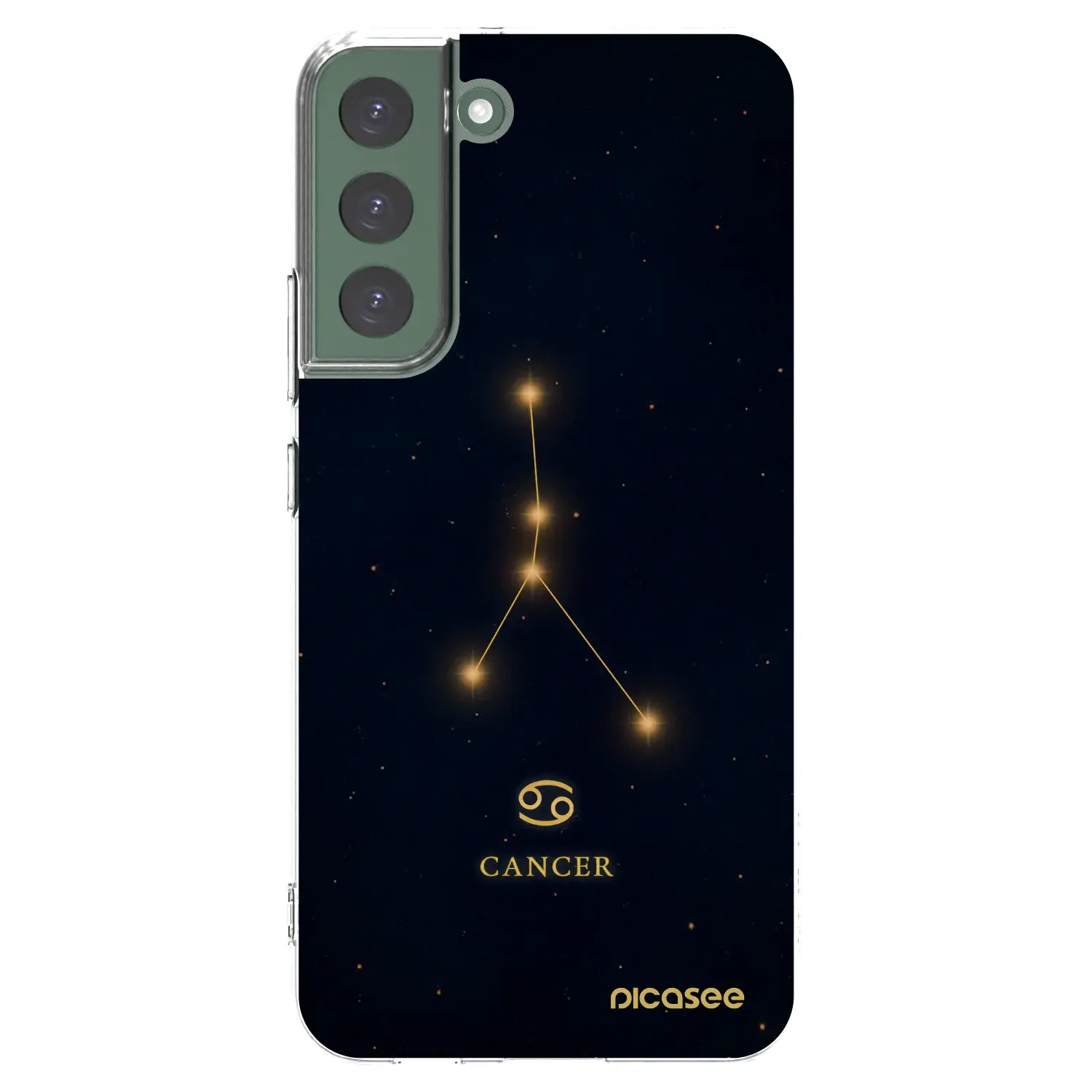 Silikonový průhledný obal pro Samsung Galaxy S22+ 5G - CANCER