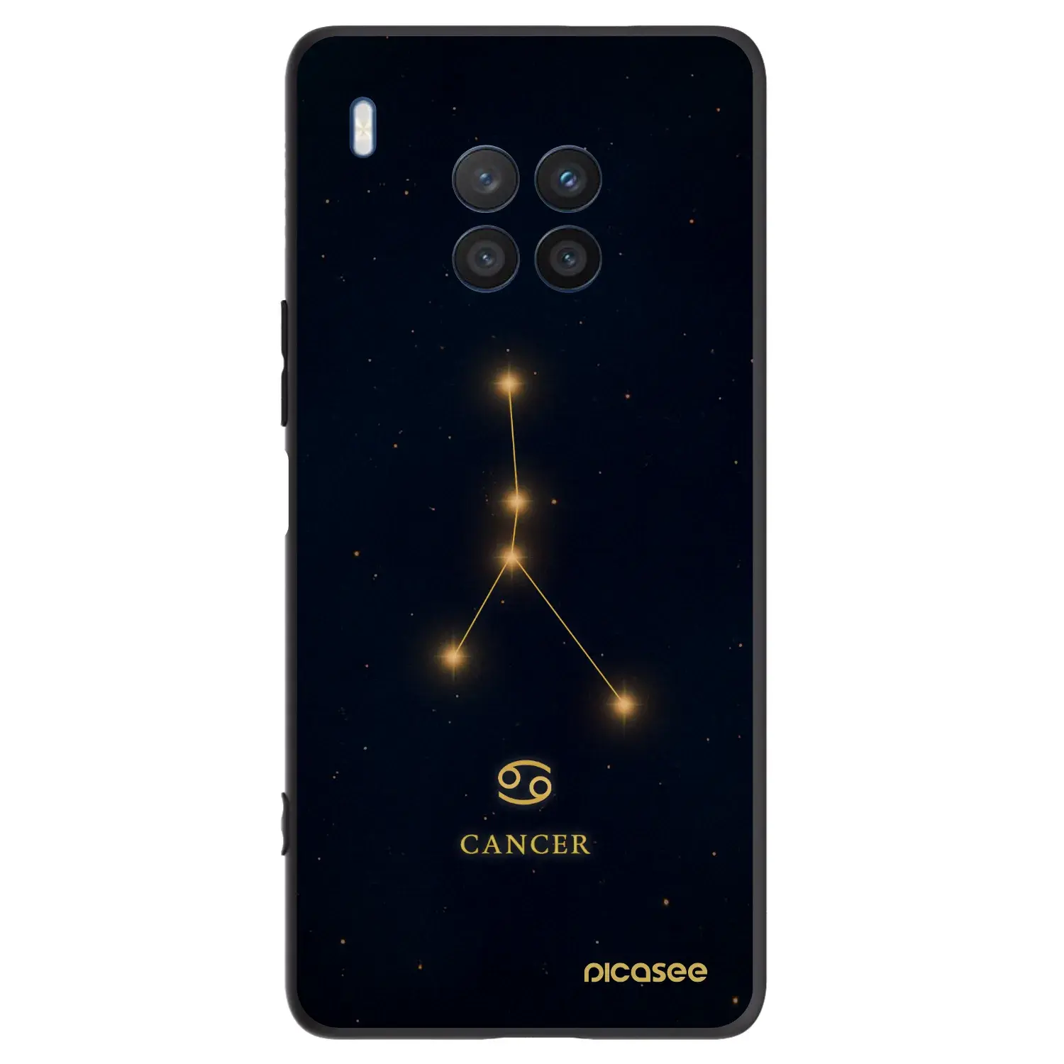 Silikonový černý obal pro Honor 50 Lite - CANCER