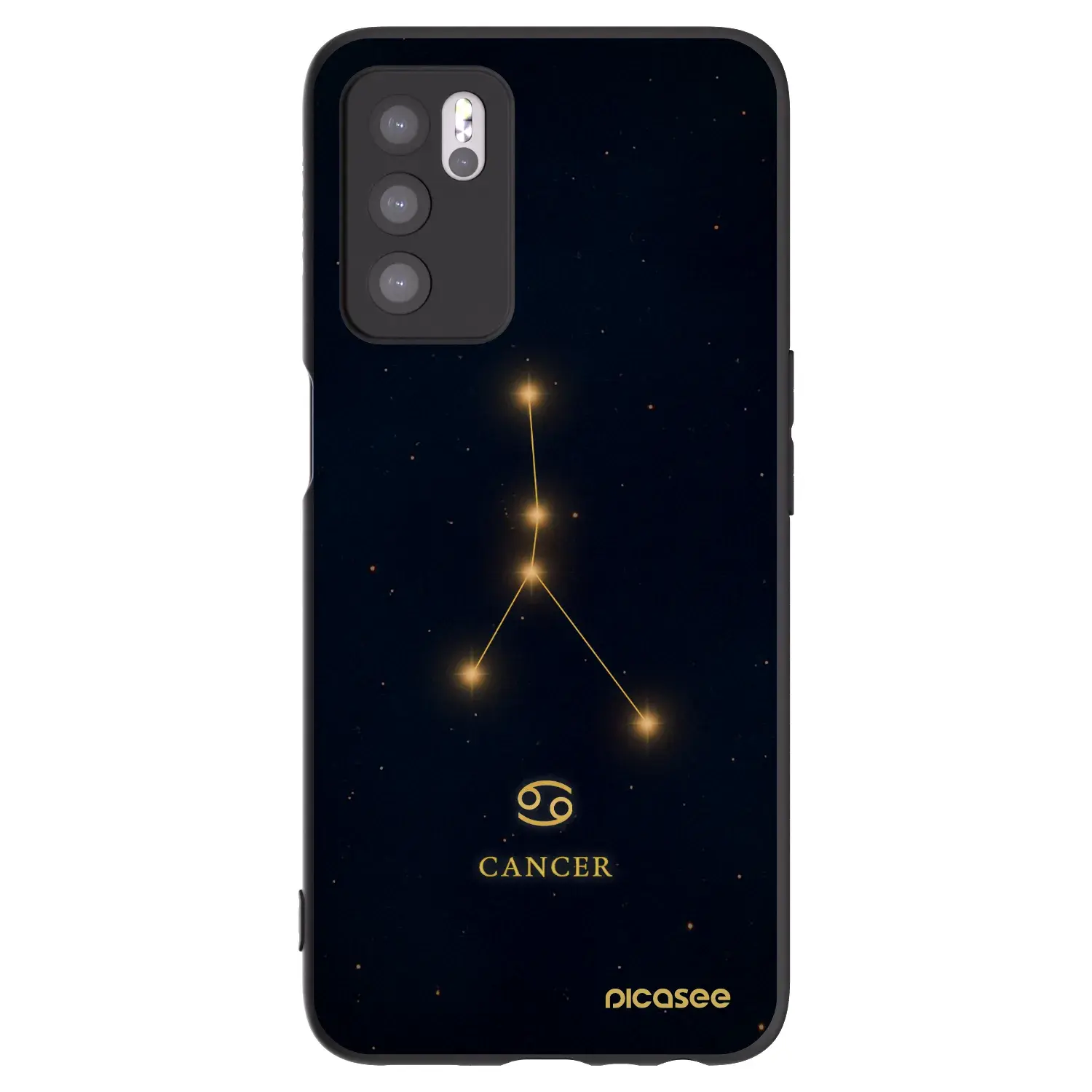 Silikonový černý obal pro OPPO A16 - CANCER
