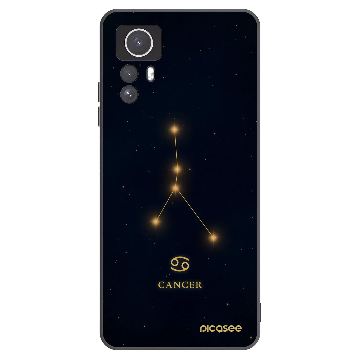 Silikonový černý obal pro Xiaomi Redmi Note 12S - CANCER
