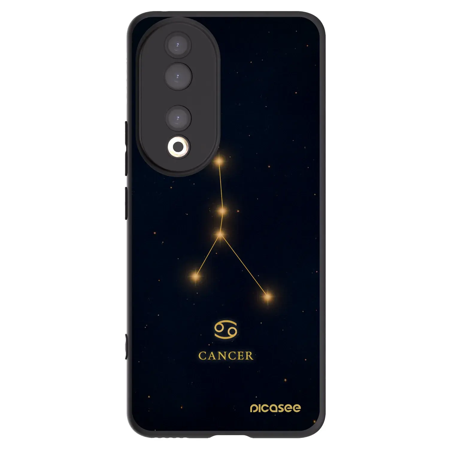 Silikonový černý obal pro Honor 90 5G - CANCER