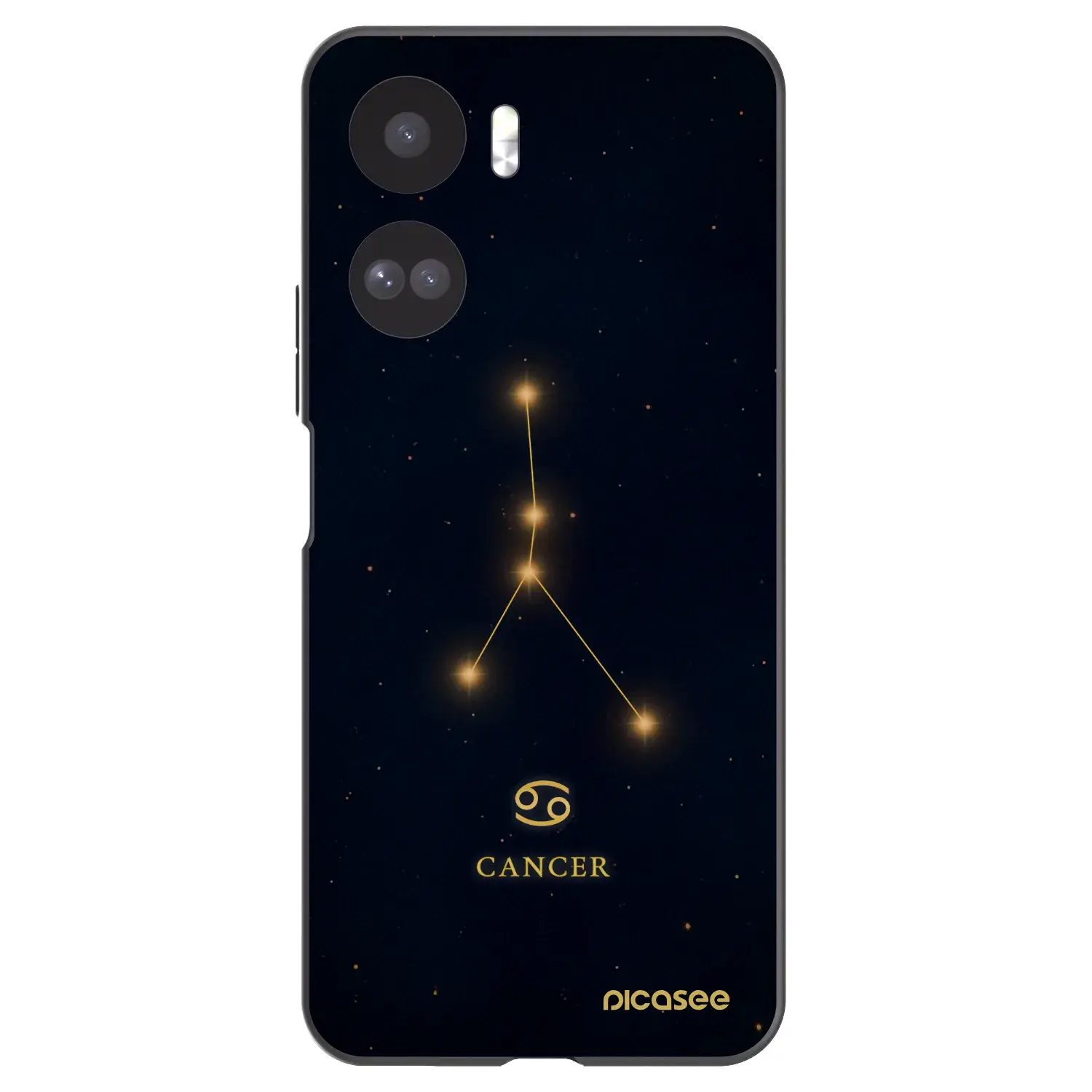 Silikonový černý obal pro Honor 90 Lite 5G - CANCER