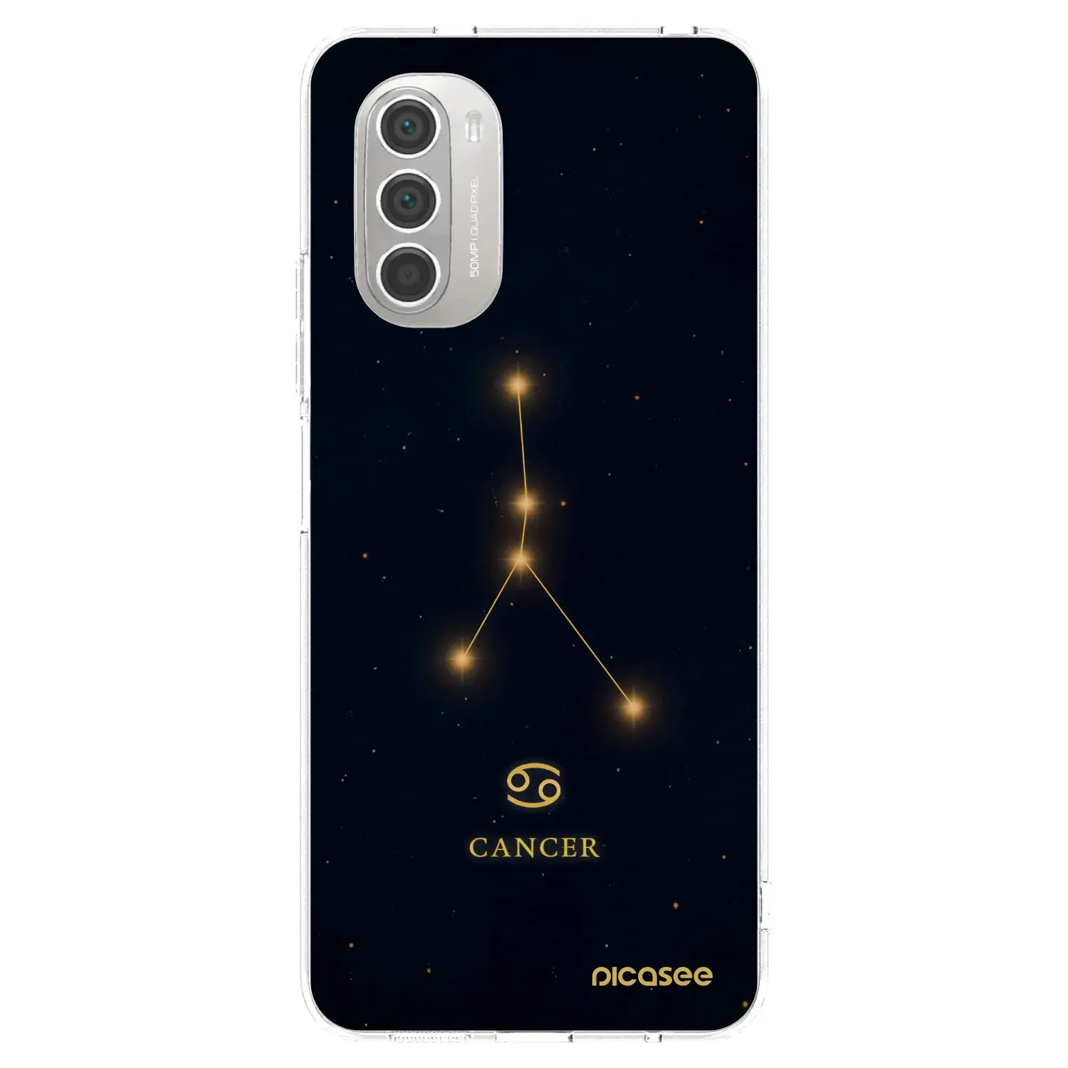 Silikonový průhledný obal pro Motorola Moto G51 - CANCER