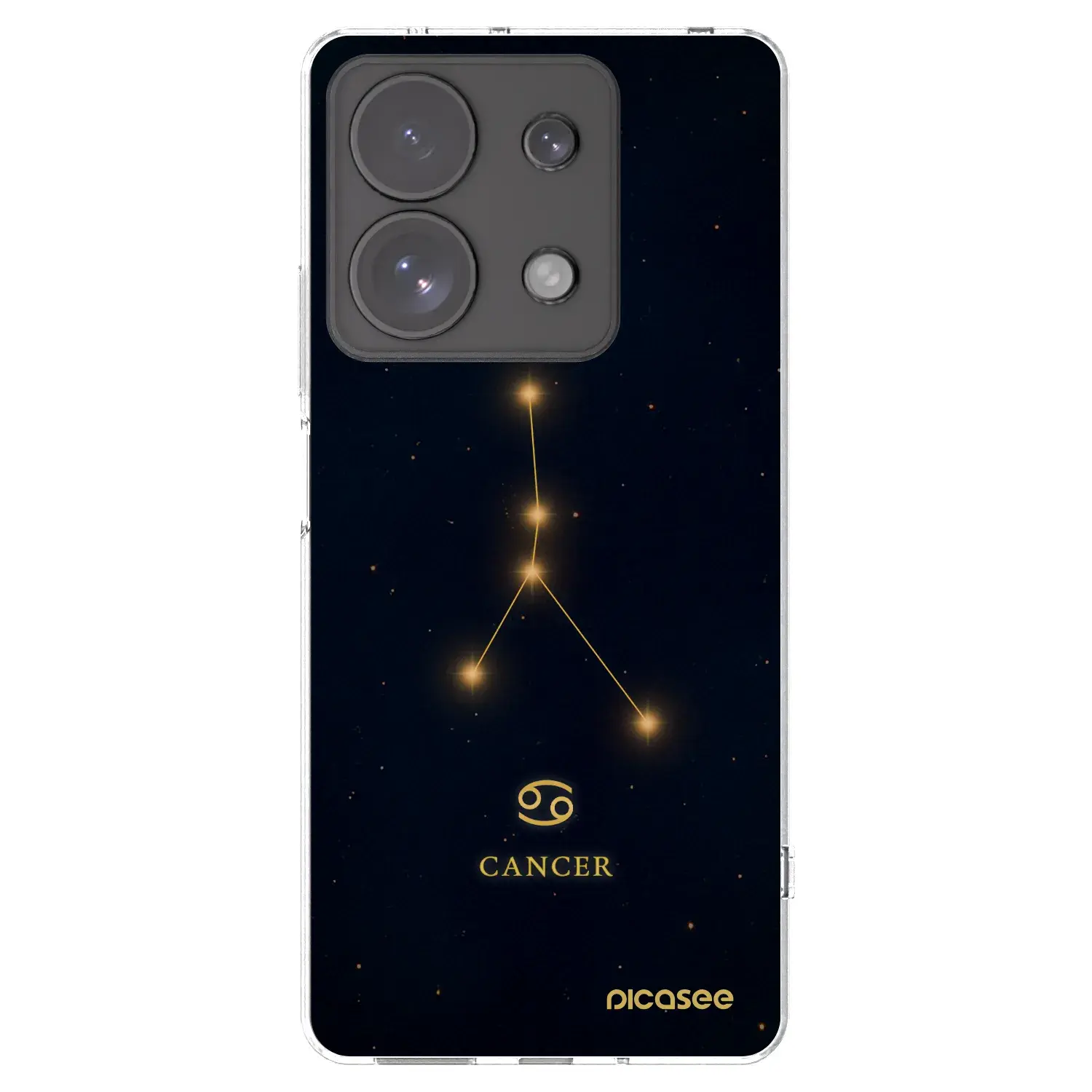 Silikonový průhledný obal pro Xiaomi Redmi Note 13 Pro 4G - CANCER