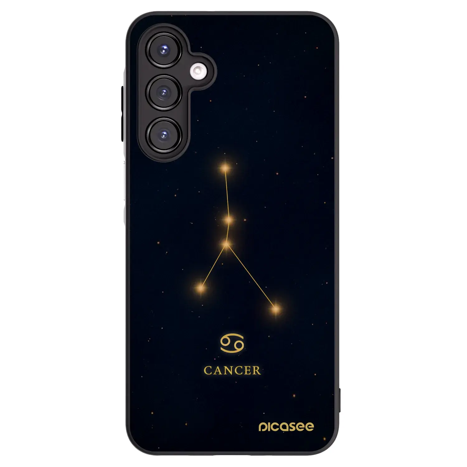 Silikonový černý obal pro Samsung Galaxy A16 5G - CANCER