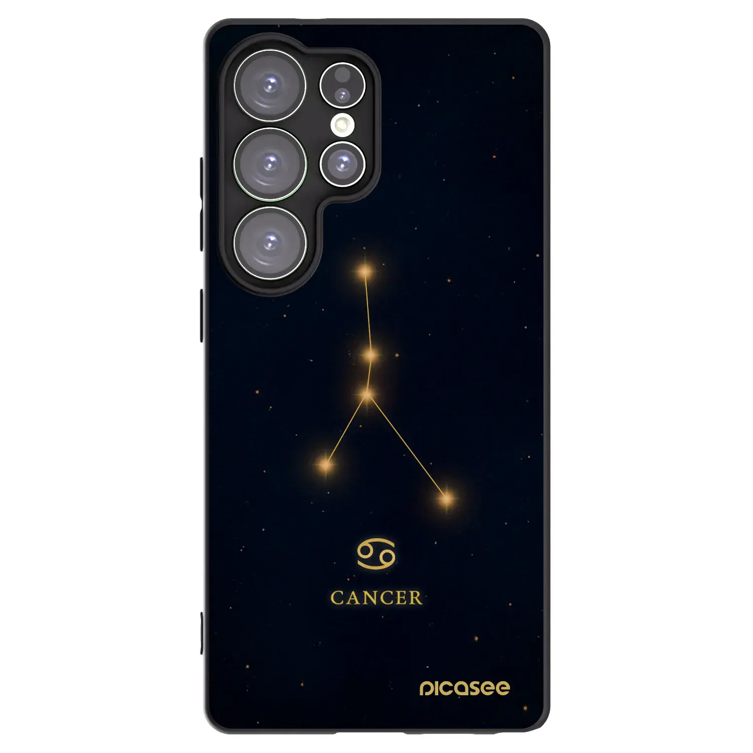 Silikonový černý obal pro Samsung Galaxy S25 Ultra 5G - CANCER