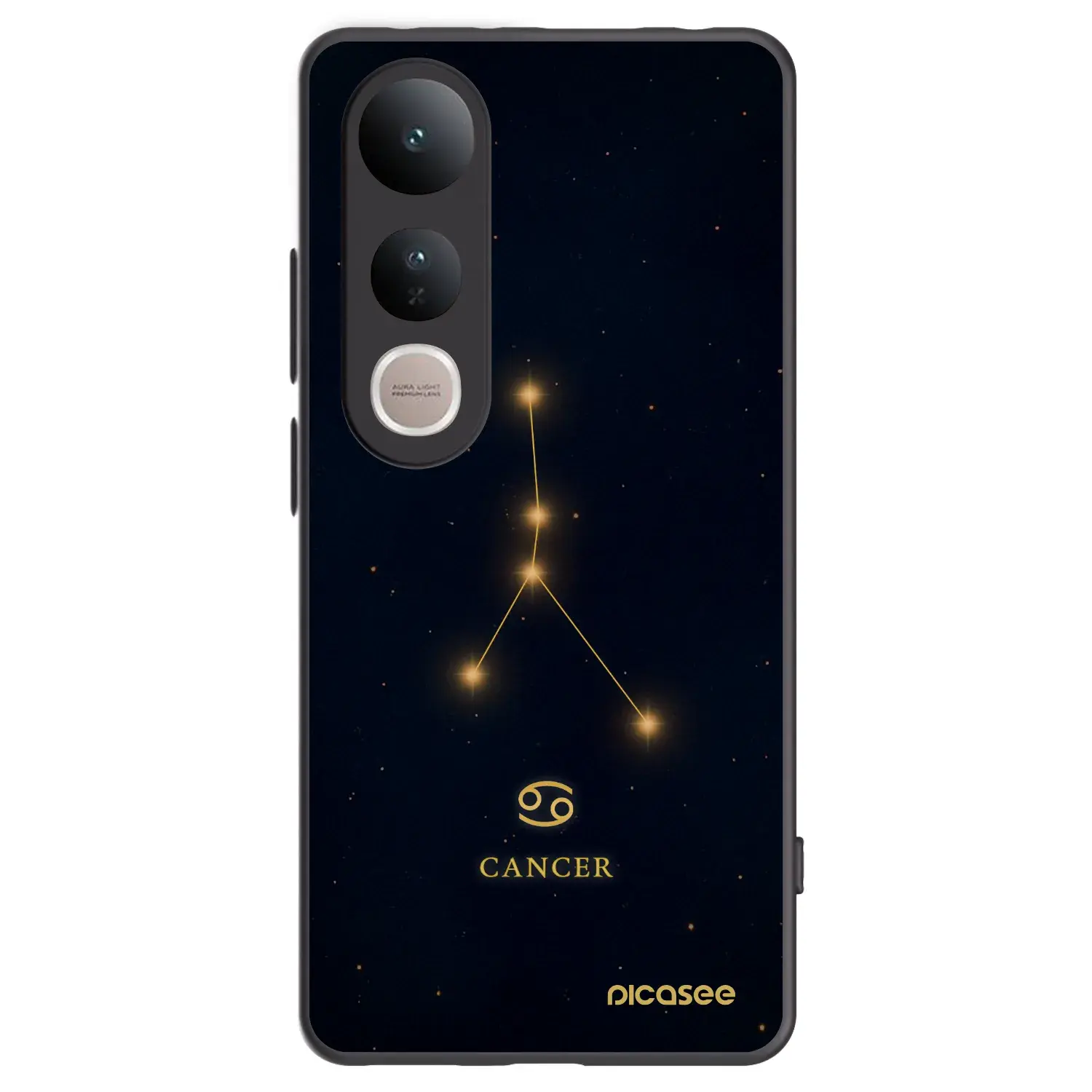 Silikonový černý obal pro Vivo V50 Lite 5G - CANCER