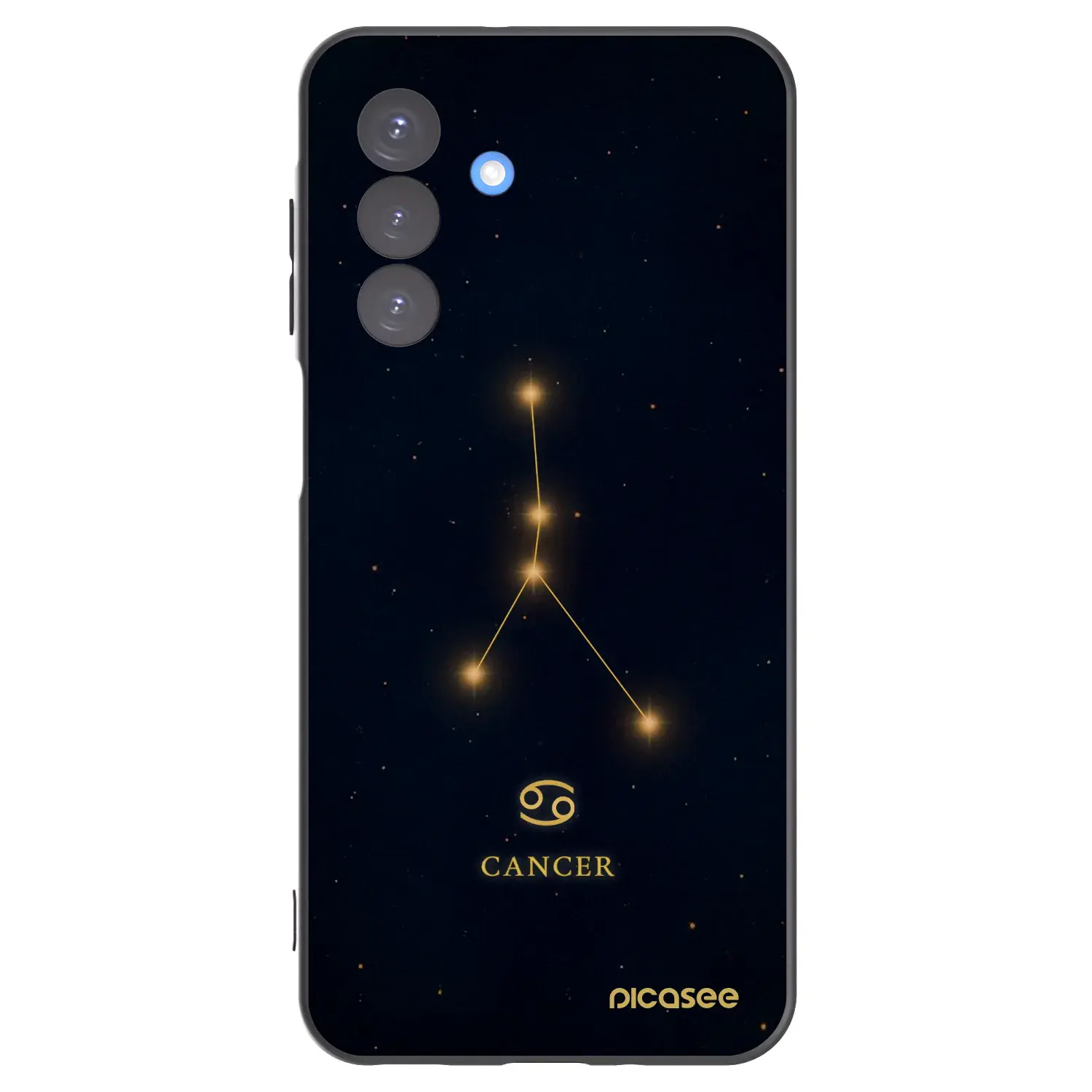 Silikonový černý obal pro Samsung Galaxy A17 5G - CANCER