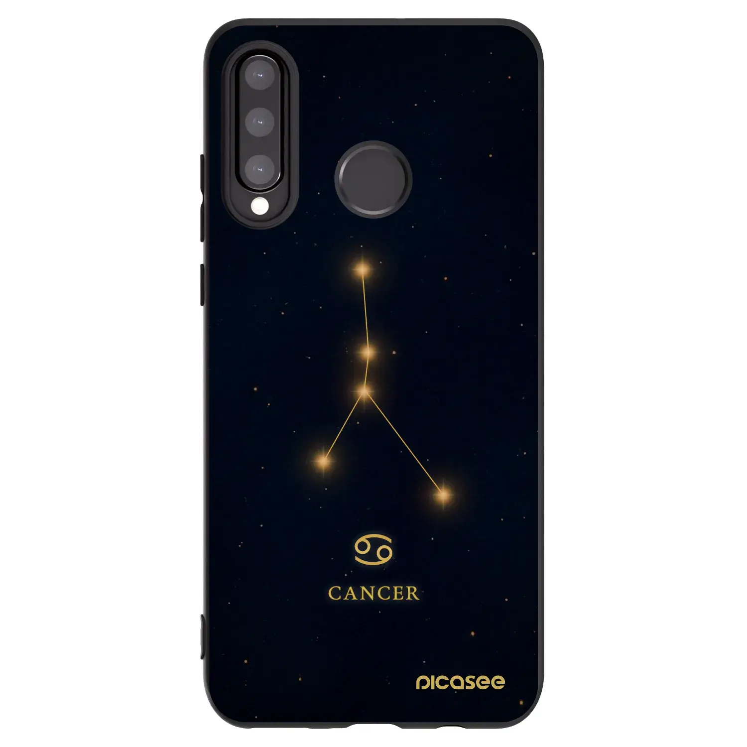 Silikonový černý obal pro Huawei P30 Lite - CANCER