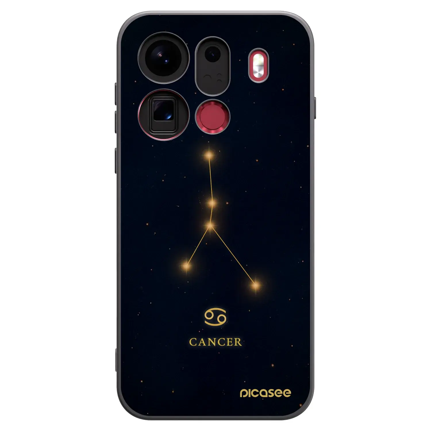 Silikonový černý obal pro OPPO Find X9 Pro - CANCER