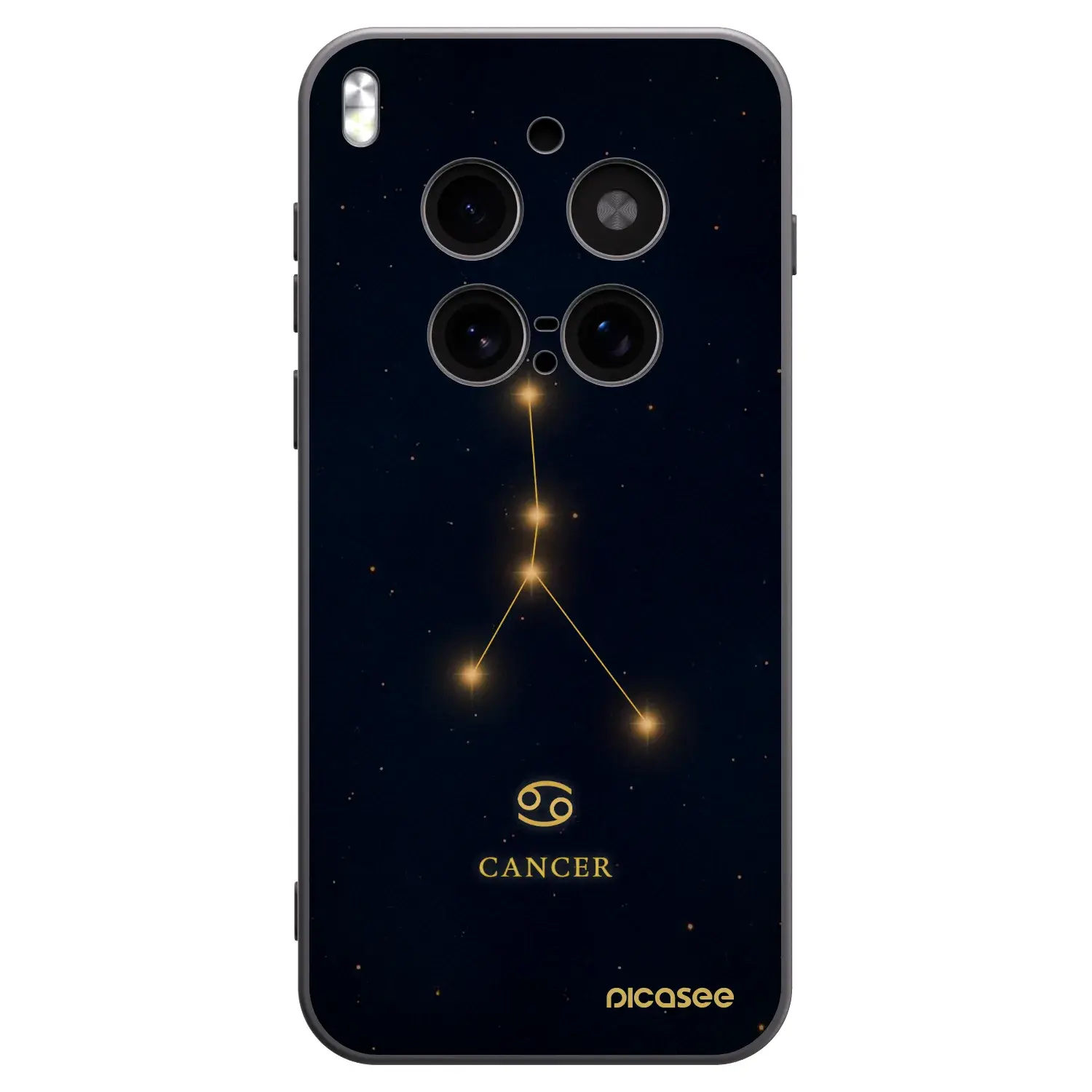 Silikonový černý obal pro Vivo X300 Pro - CANCER