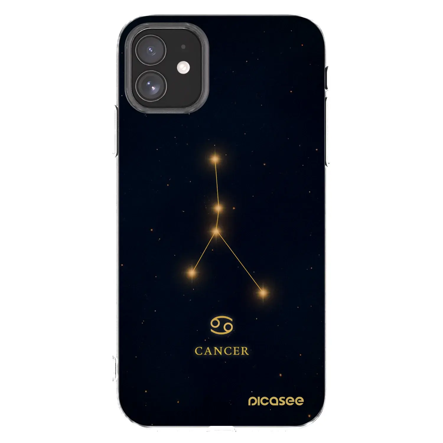 Silikonový průhledný obal pro Apple iPhone 11 - CANCER