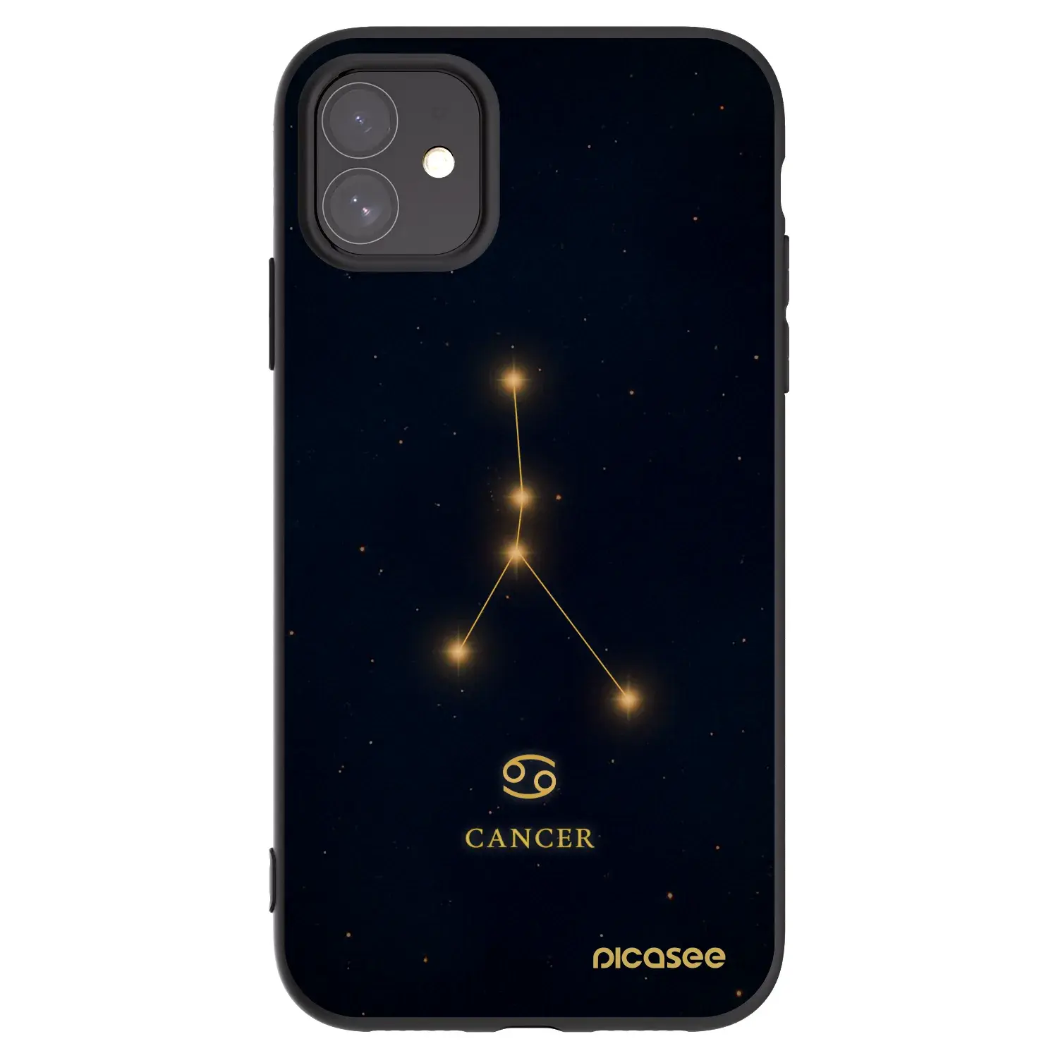 Silikonový černý obal pro Apple iPhone 11 - CANCER