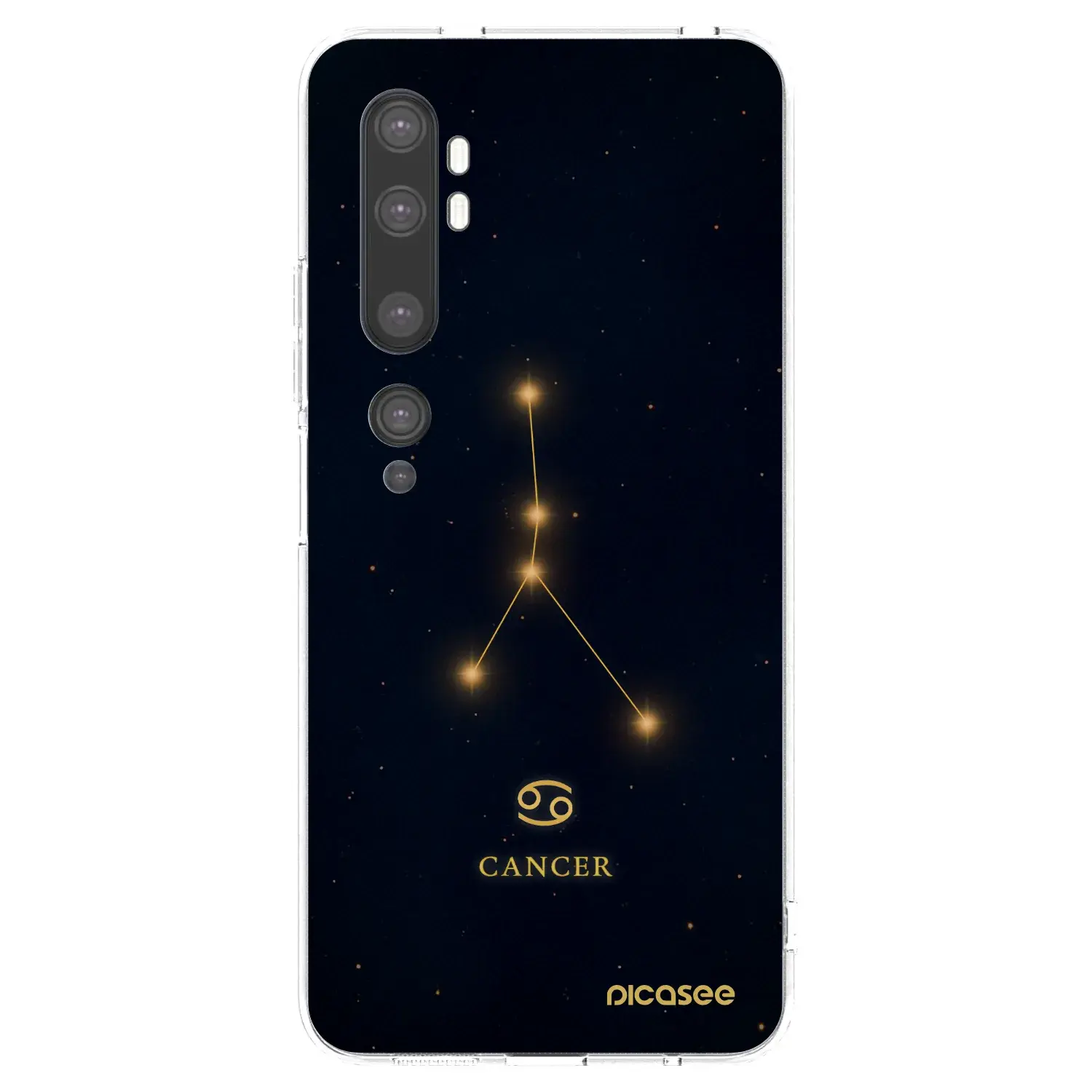 Silikonový průhledný obal pro Xiaomi Mi Note 10 (Pro) - CANCER