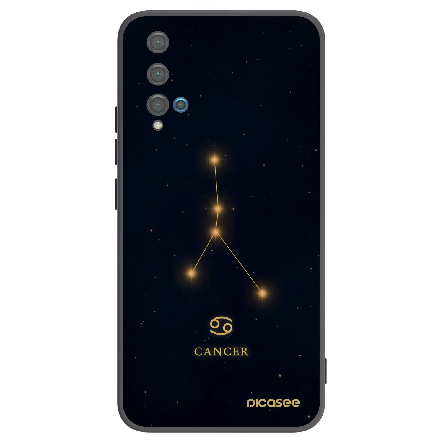 Silikonový černý obal pro Huawei Nova 5T - CANCER