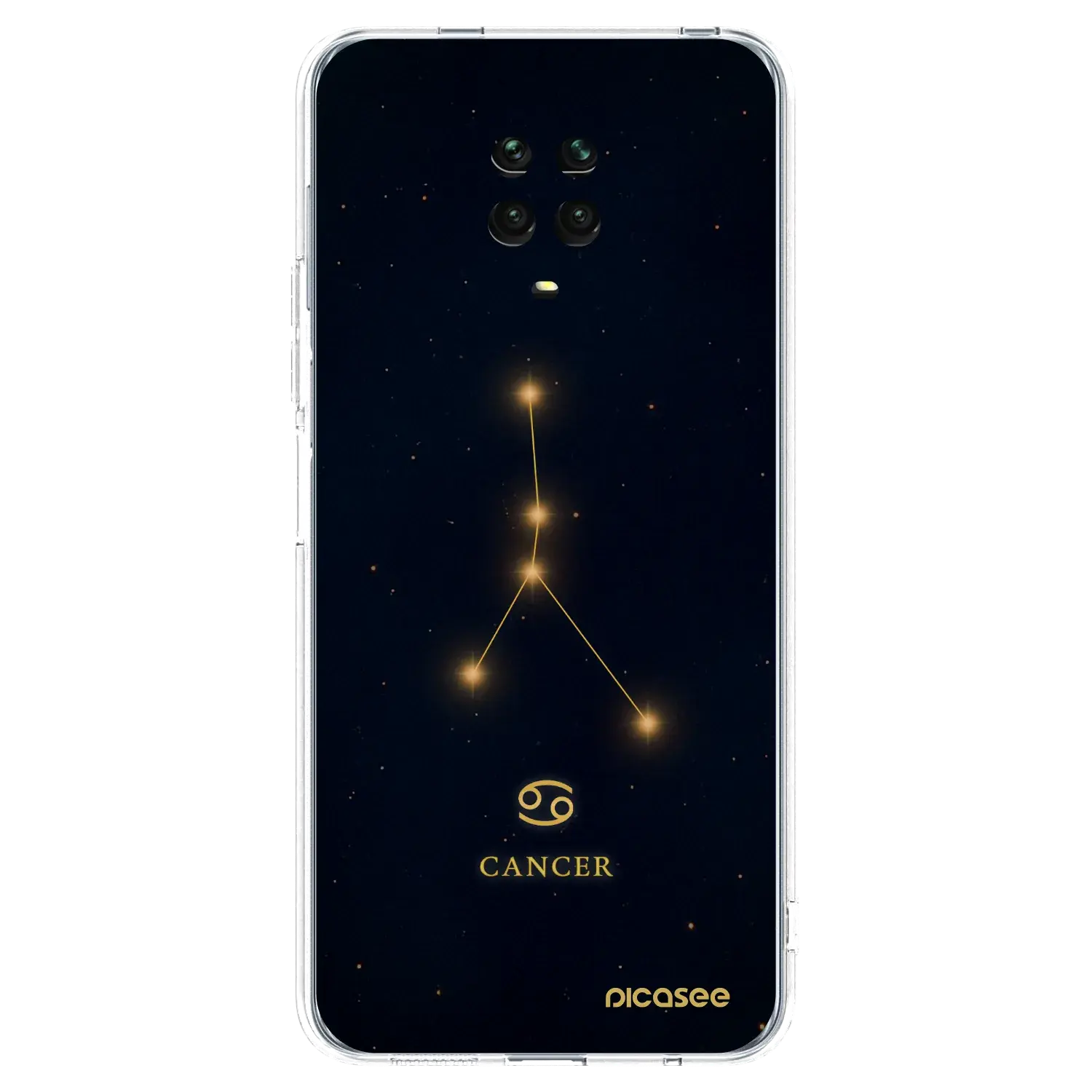 Silikonový průhledný obal pro Xiaomi Redmi Note 9S - CANCER