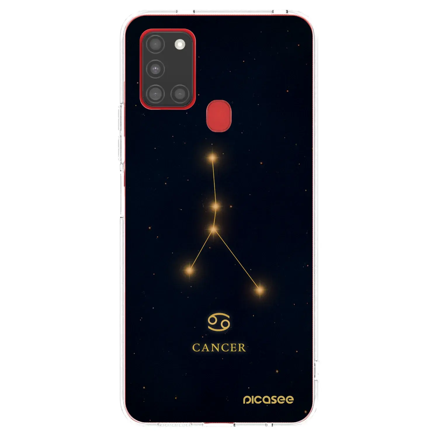 Silikonový průhledný obal pro Samsung Galaxy A21s - CANCER