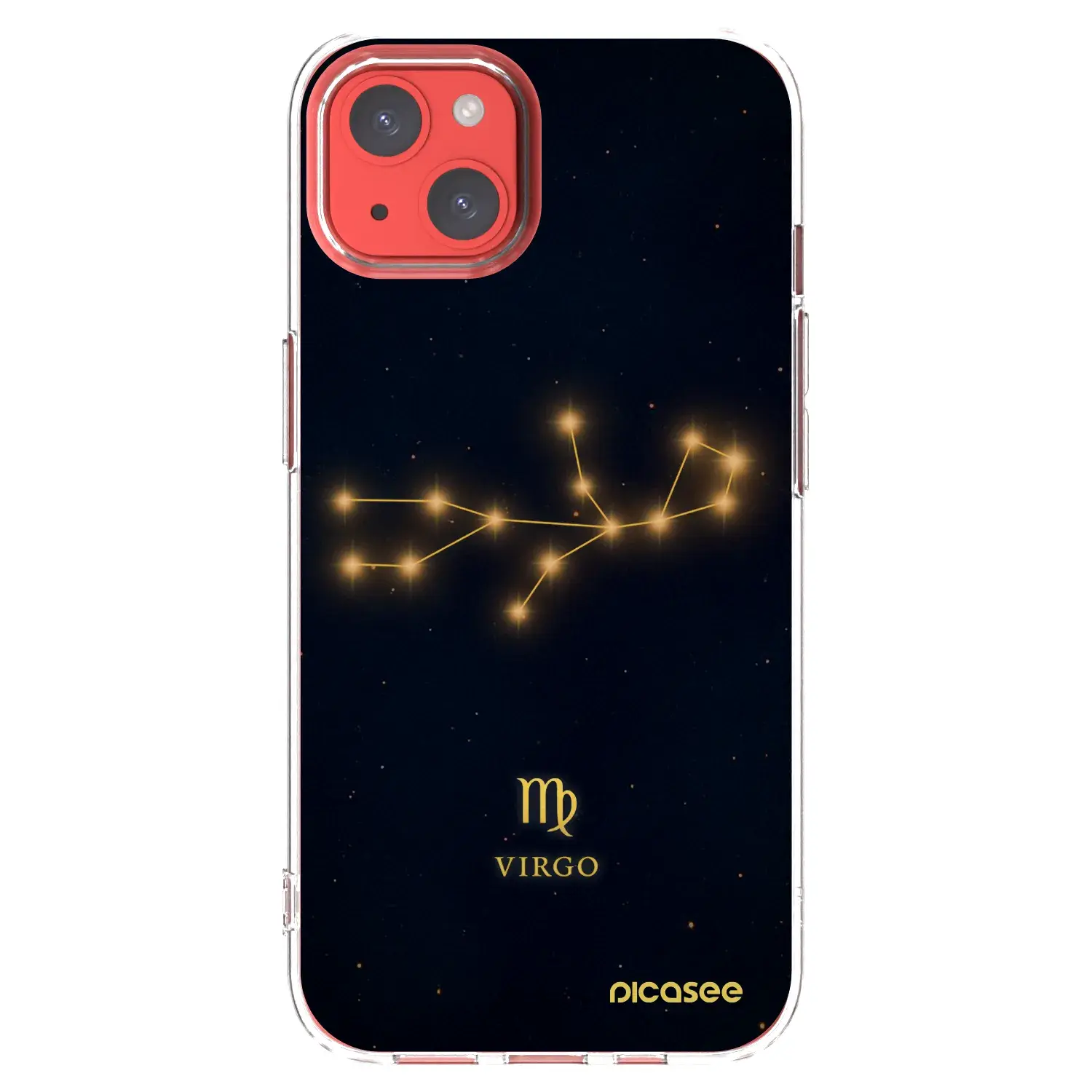 Silikonový průhledný obal pro Apple iPhone 13 - VIRGO