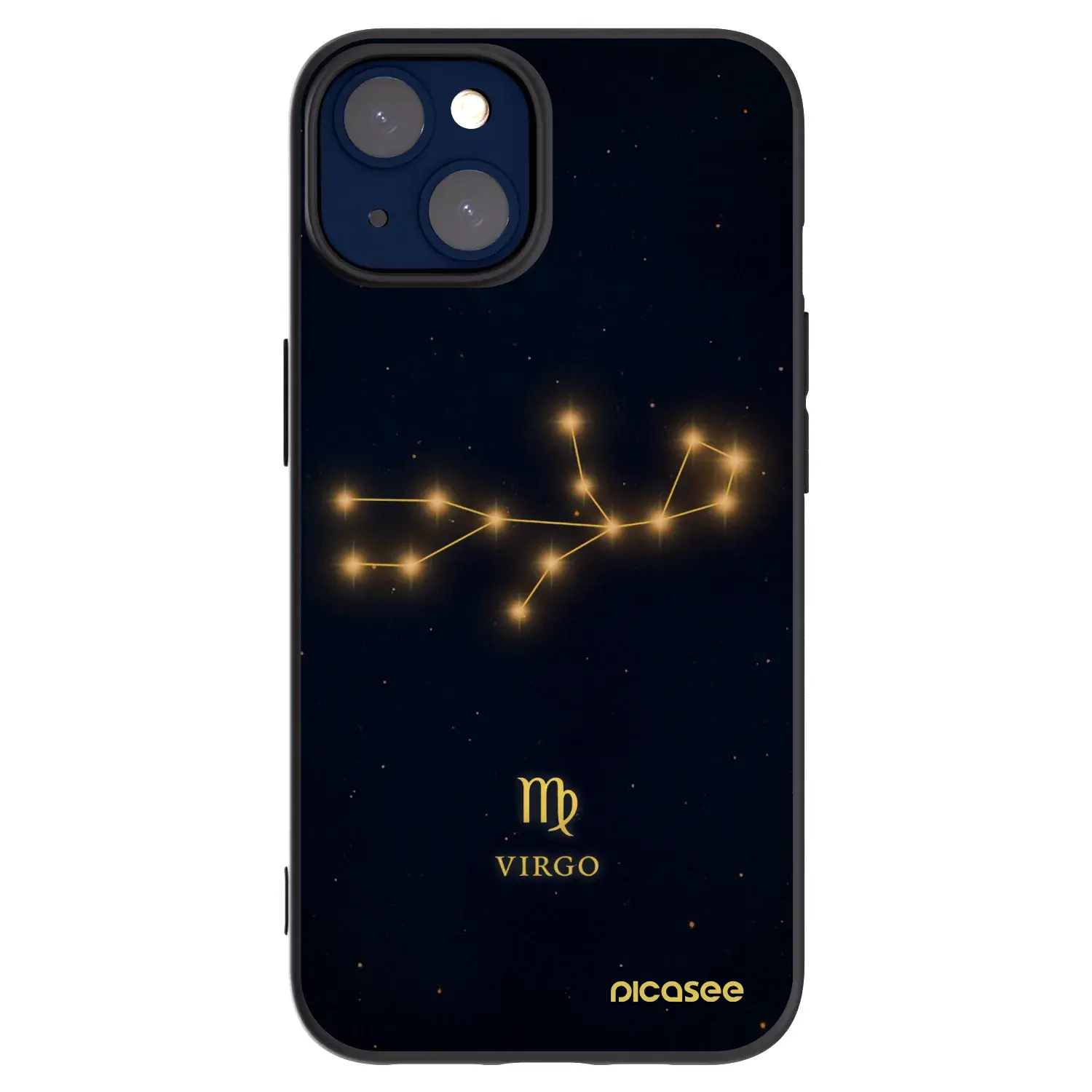 Silikonový černý obal pro Apple iPhone 14 - VIRGO
