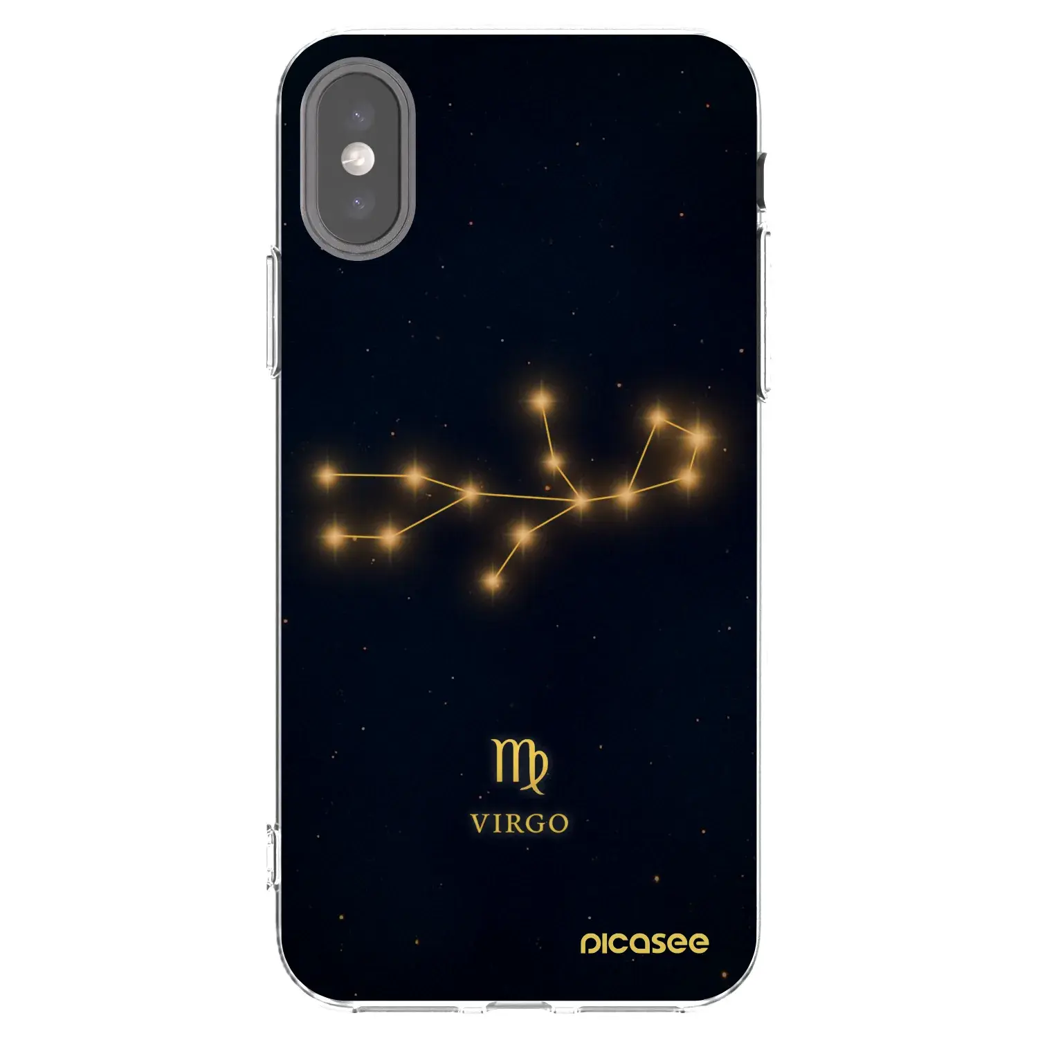 Silikonový průhledný obal pro Apple iPhone X/XS - VIRGO