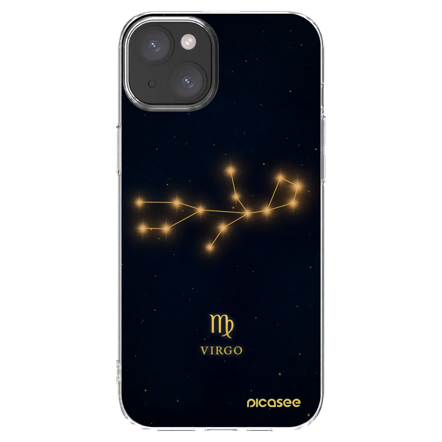Silikonový průhledný obal pro Apple iPhone 15 Plus - VIRGO