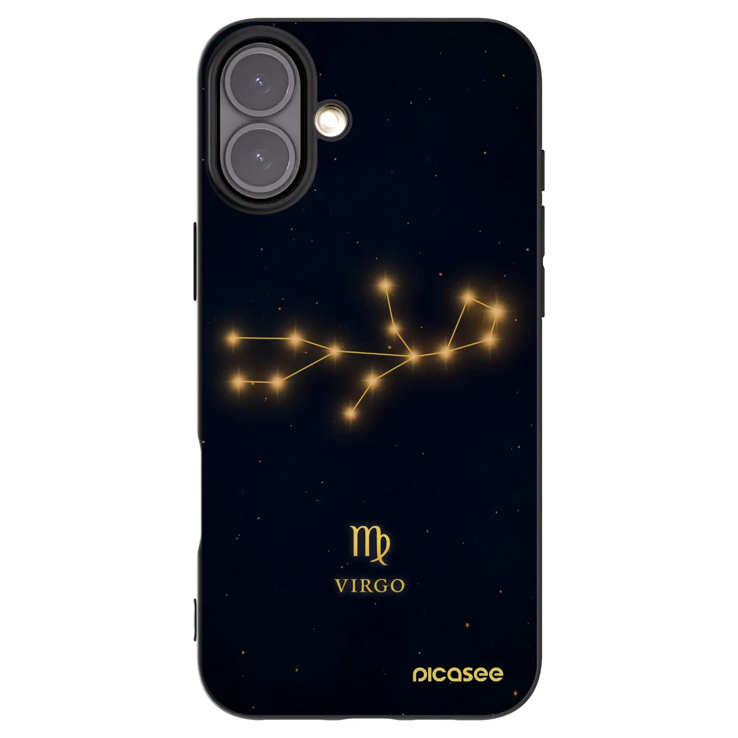 Silikonový černý obal pro Apple iPhone 16 Plus - VIRGO