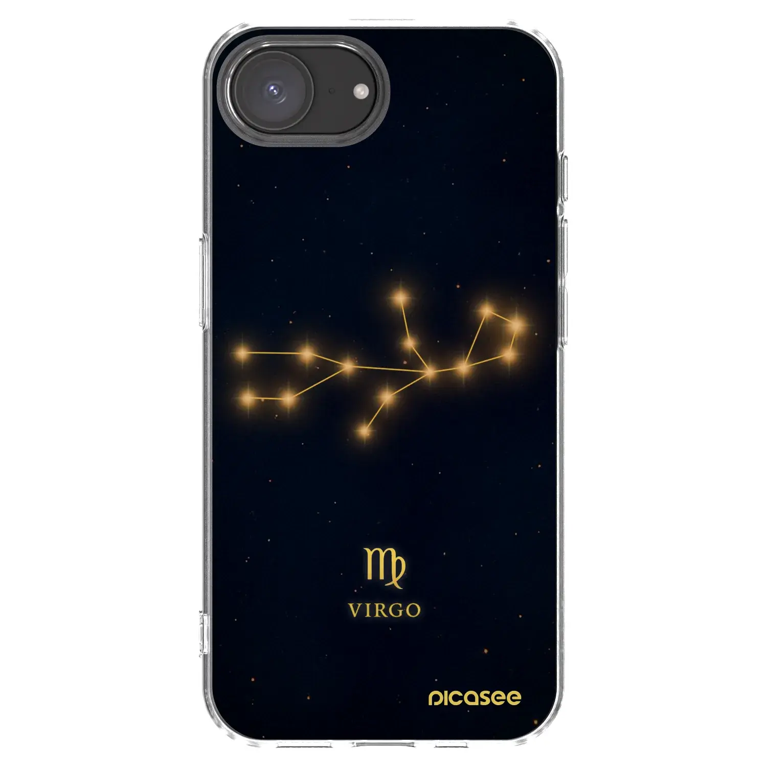 Silikonový průhledný obal pro Apple iPhone 16e - VIRGO