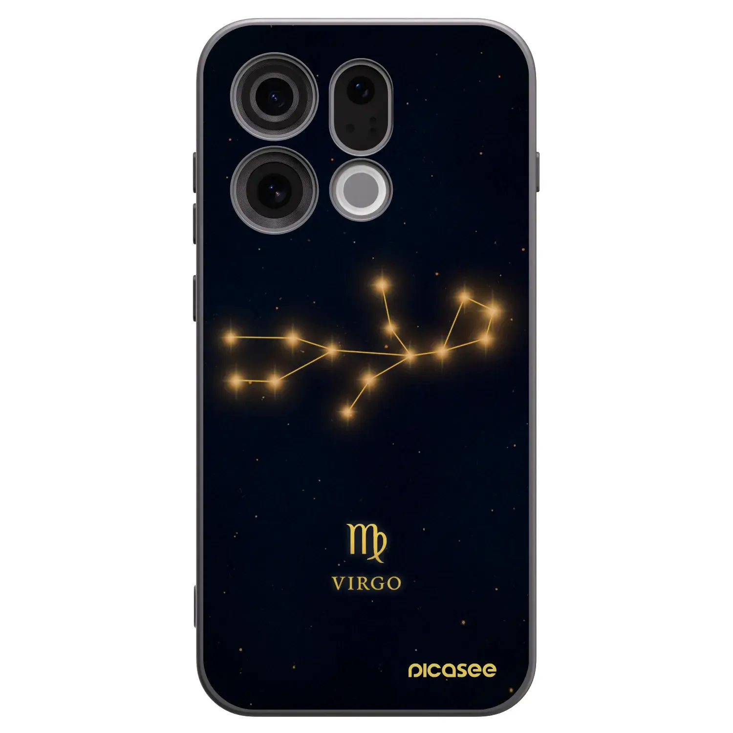 Silikonový černý obal pro OPPO Find X9 - VIRGO