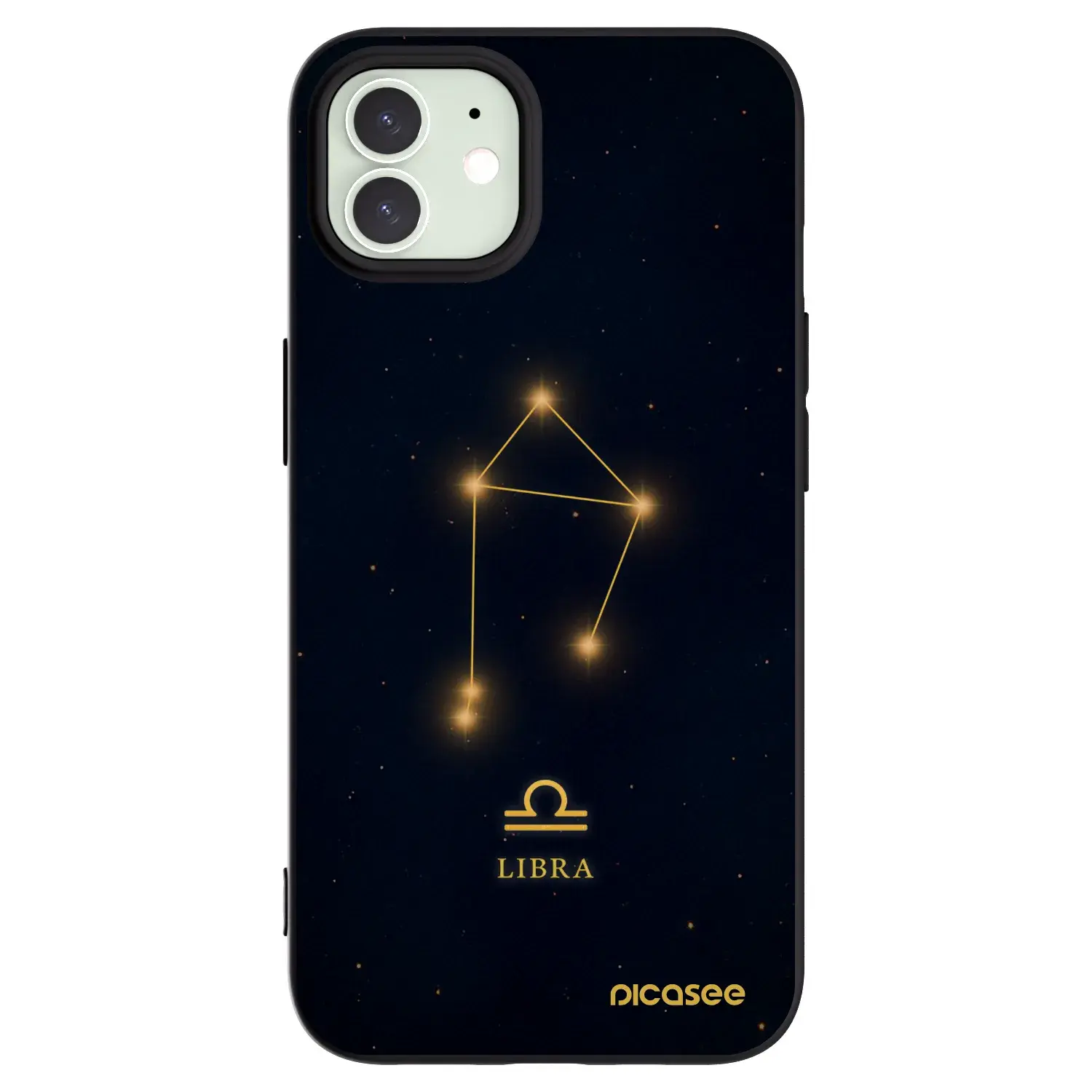Silikonový černý obal pro Apple iPhone 12 - LIBRA