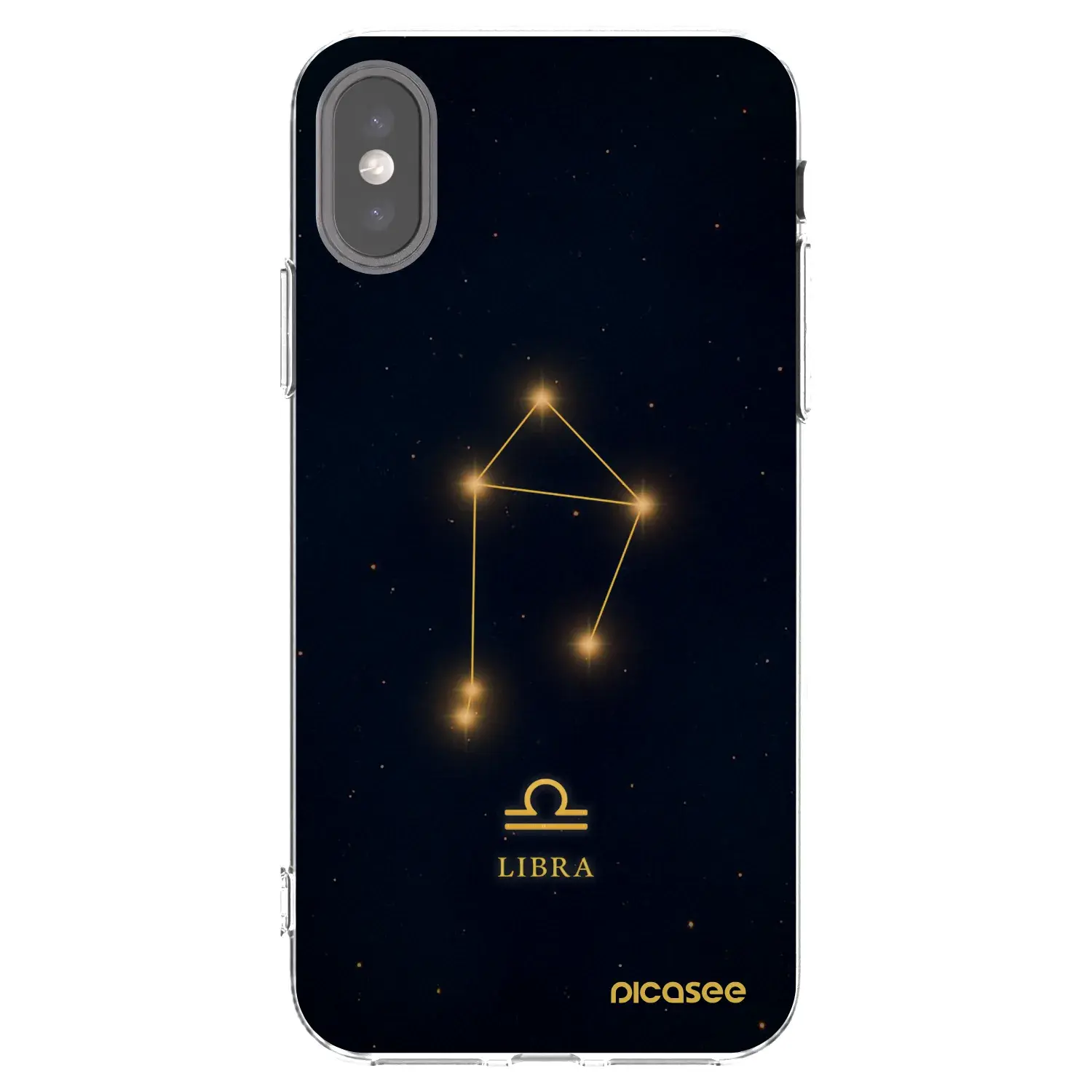Silikonový průhledný obal pro Apple iPhone X/XS - LIBRA