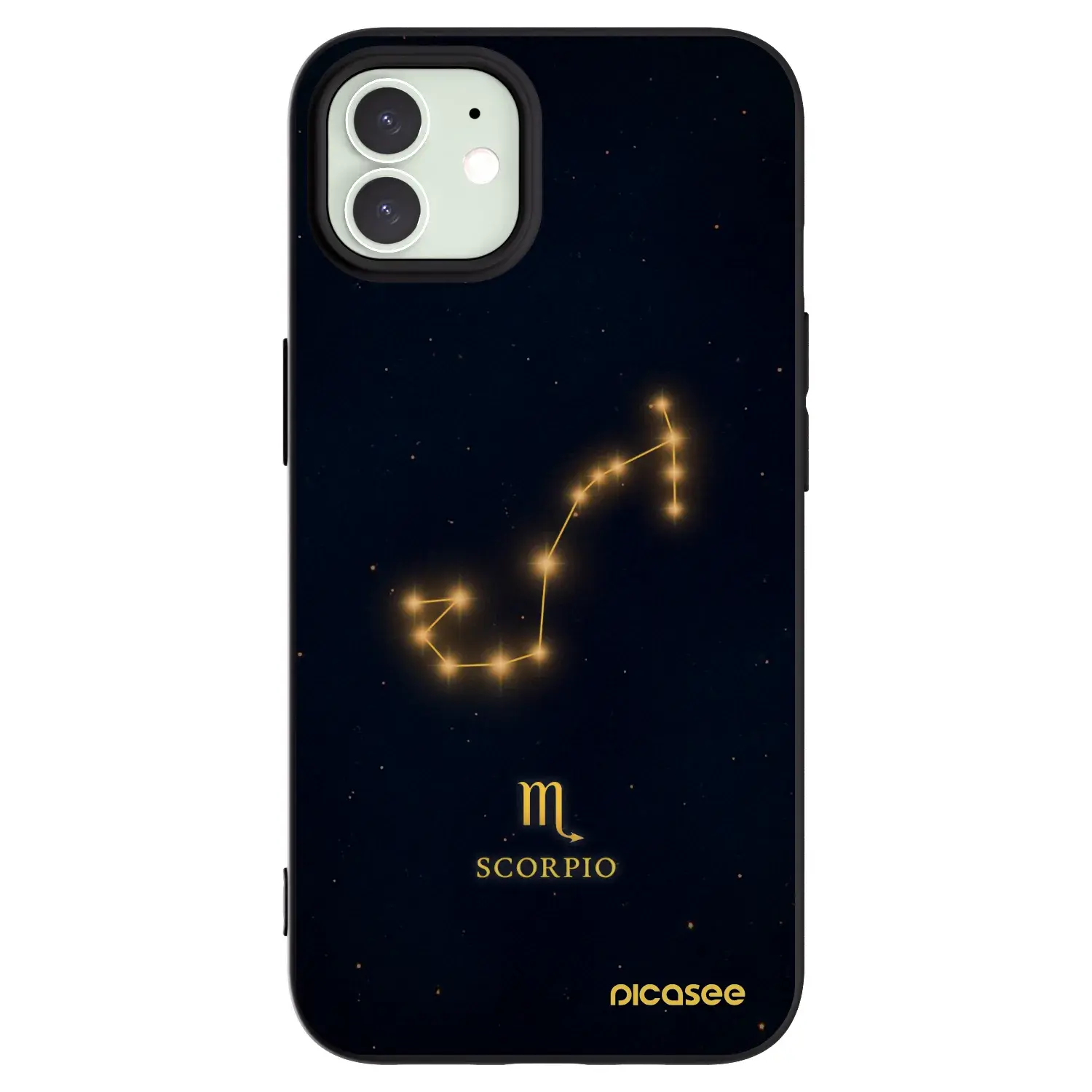 Silikonový černý obal pro Apple iPhone 12 - SCORPIO