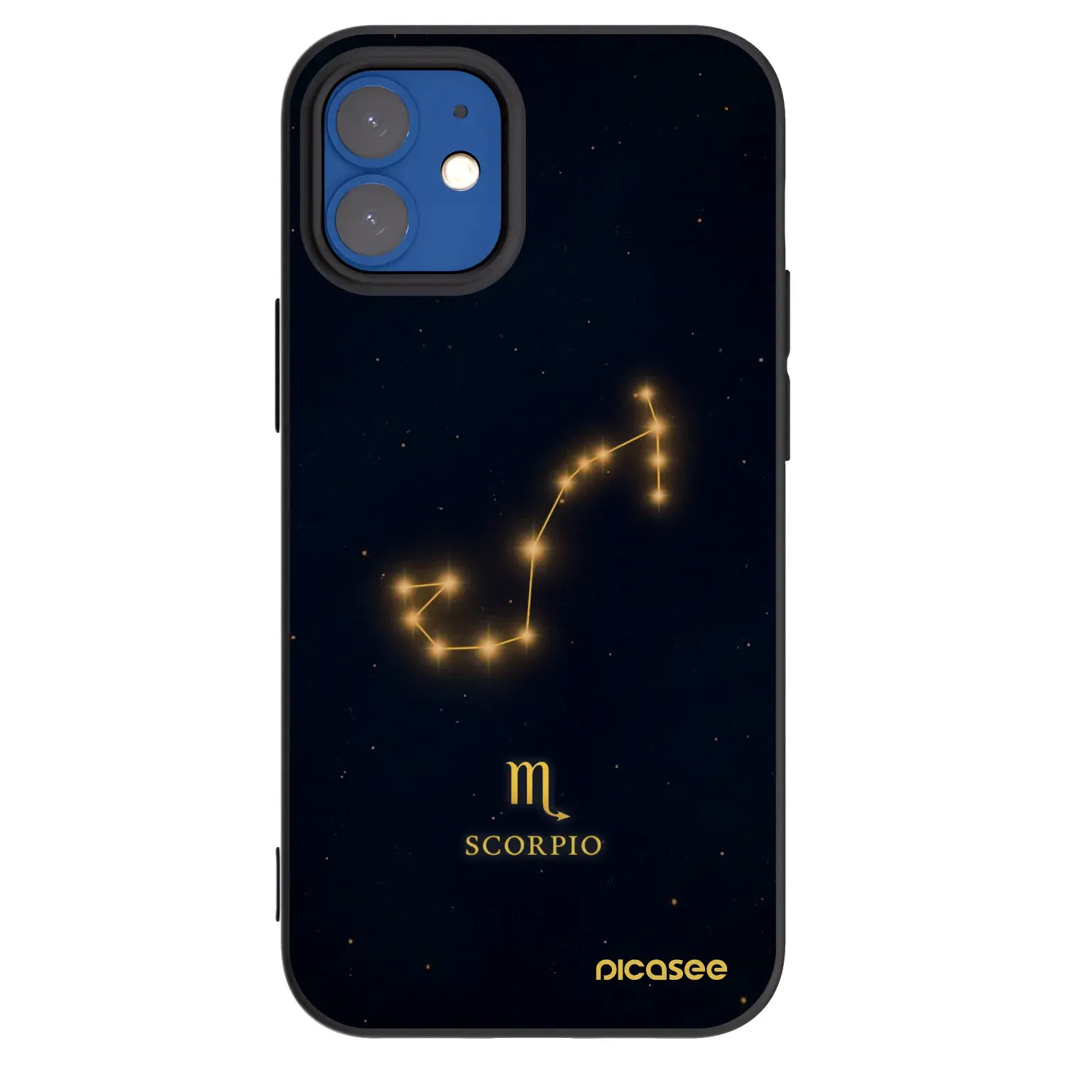 Silikonový černý obal pro Apple iPhone 12 mini - SCORPIO