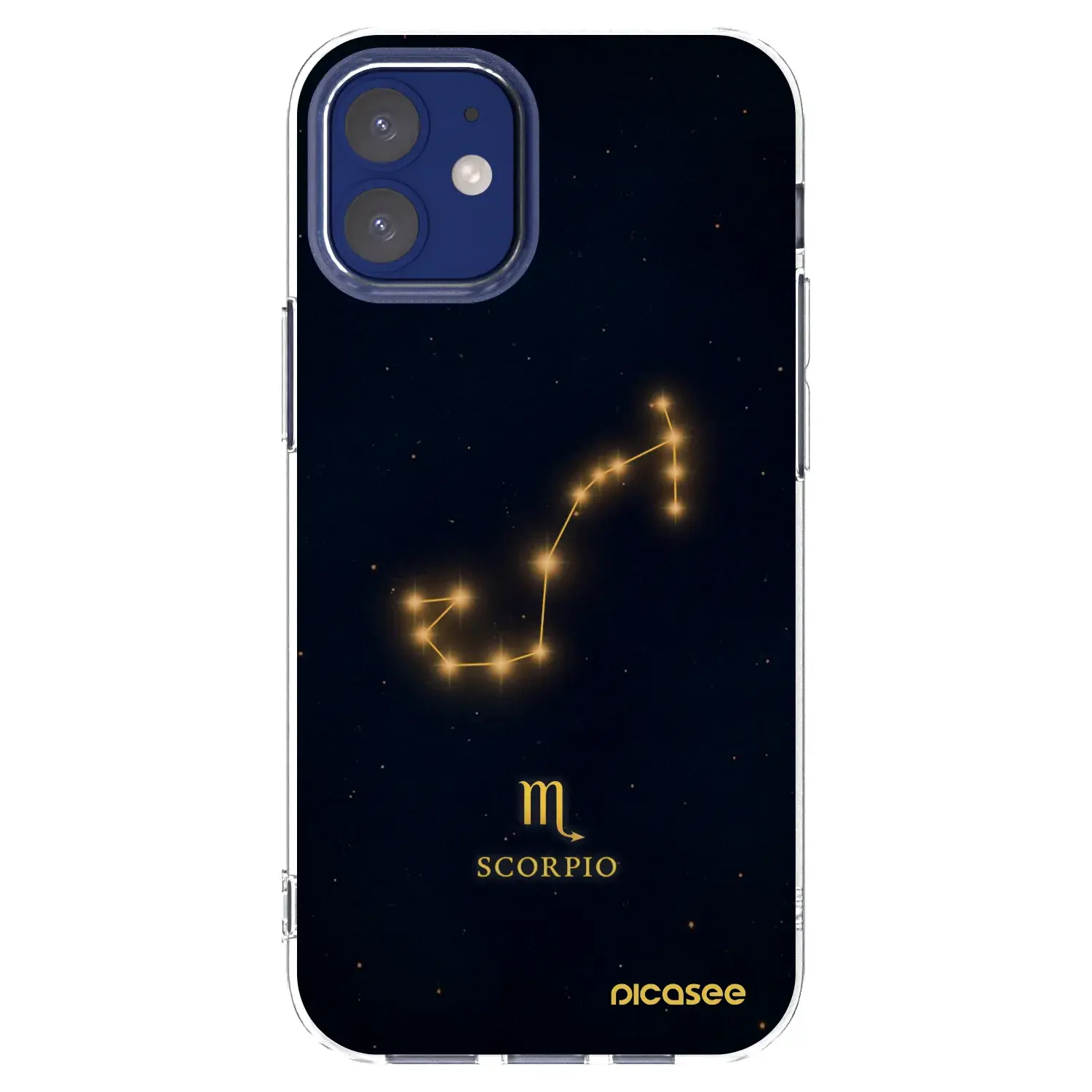 Silikonový průhledný obal pro Apple iPhone 12 mini - SCORPIO