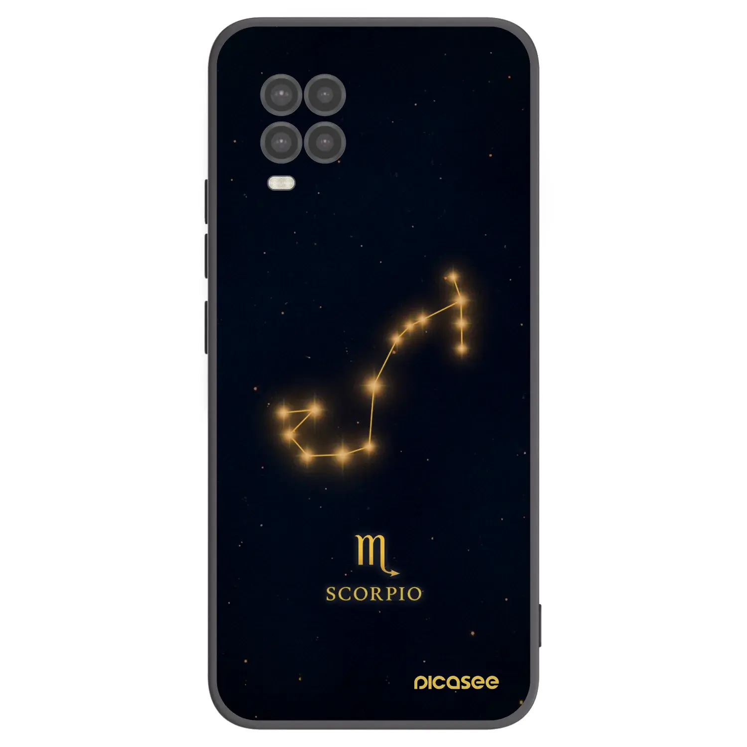 Silikonový černý obal pro Xiaomi Mi 10 Lite - SCORPIO