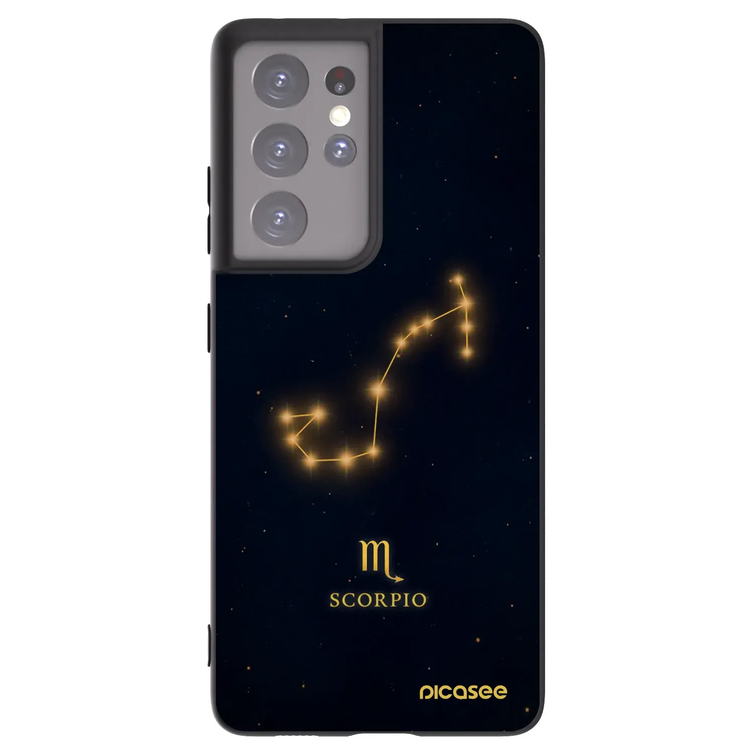 Silikonový černý obal pro Samsung Galaxy S21 Ultra 5G G998B - SCORPIO