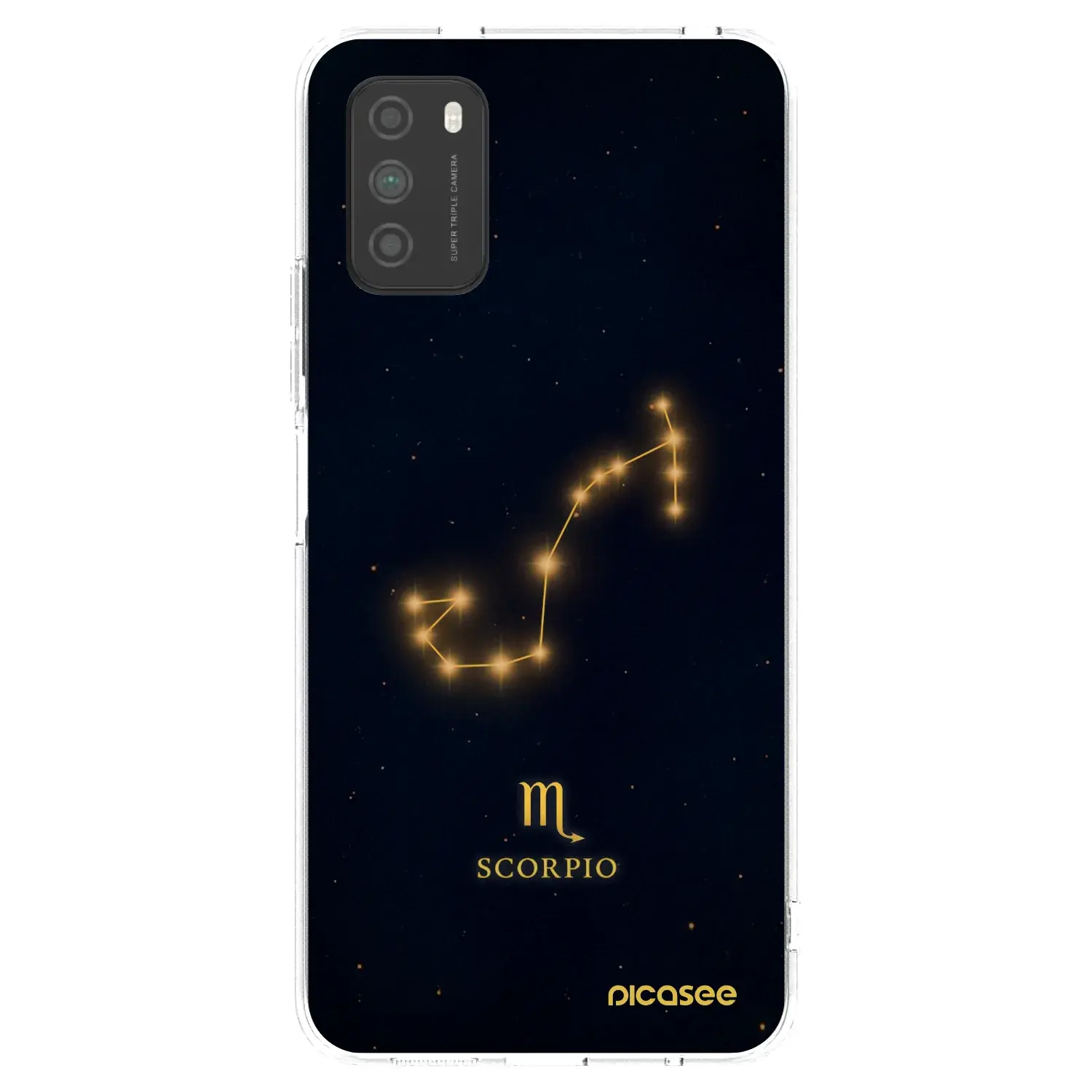 Silikonový průhledný obal pro Xiaomi Poco M3 - SCORPIO