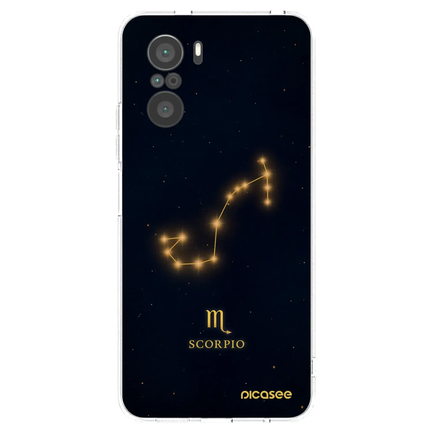 Silikonový průhledný obal pro Xiaomi Poco F3 - SCORPIO