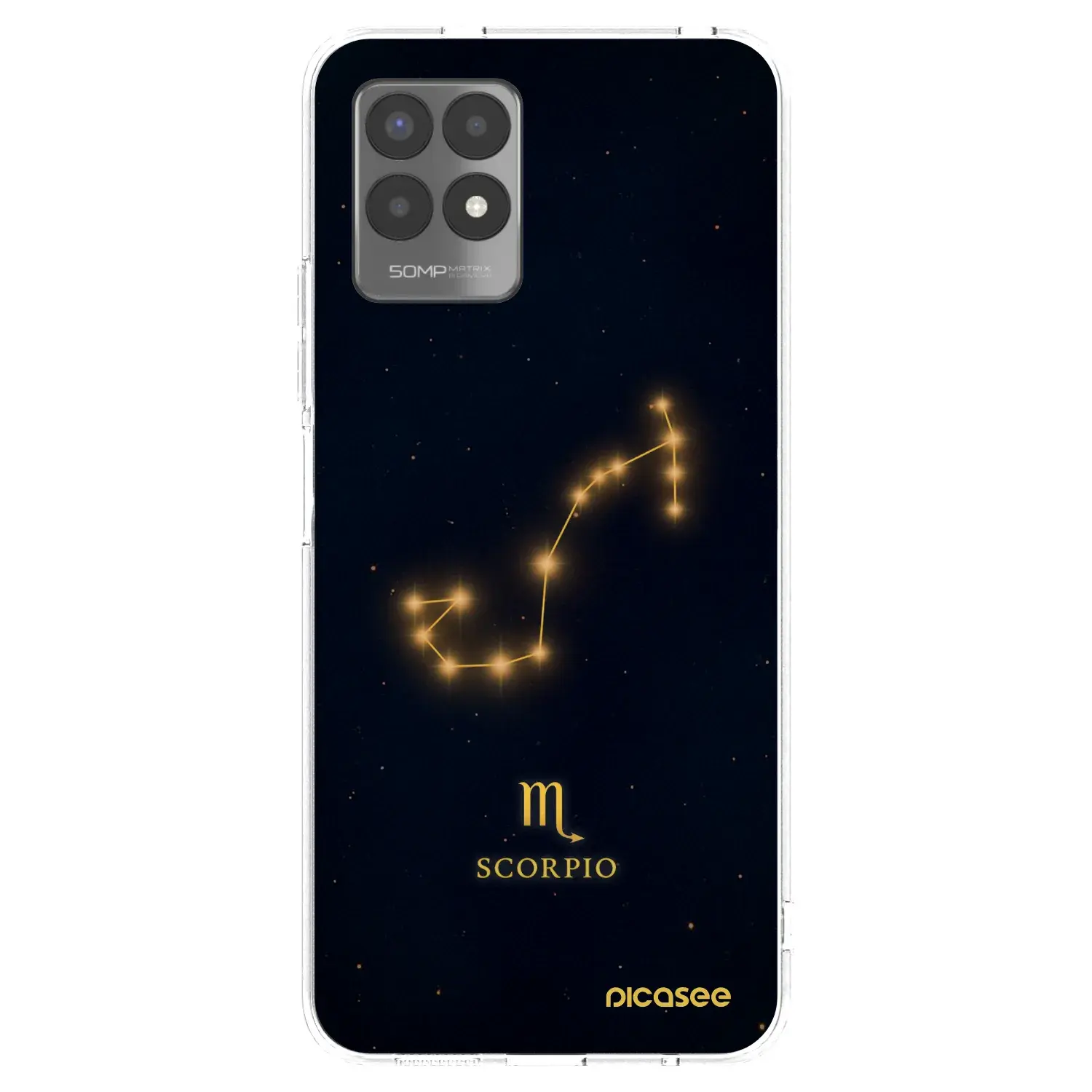 Silikonový průhledný obal pro Realme 8i - SCORPIO