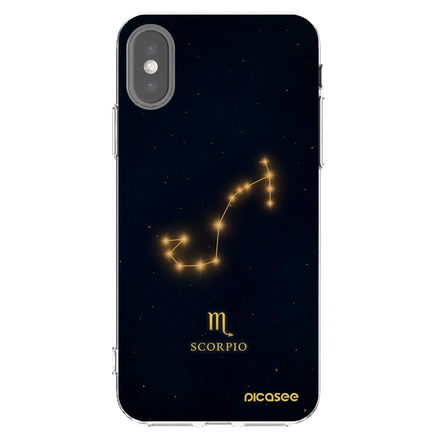 Silikonový průhledný obal pro Apple iPhone X/XS - SCORPIO