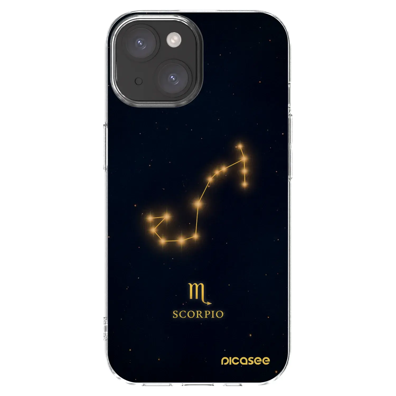 Silikonový průhledný obal pro Apple iPhone 15 - SCORPIO