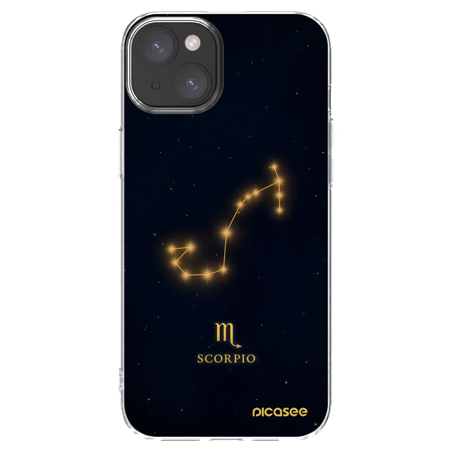 Silikonový průhledný obal pro Apple iPhone 15 Plus - SCORPIO