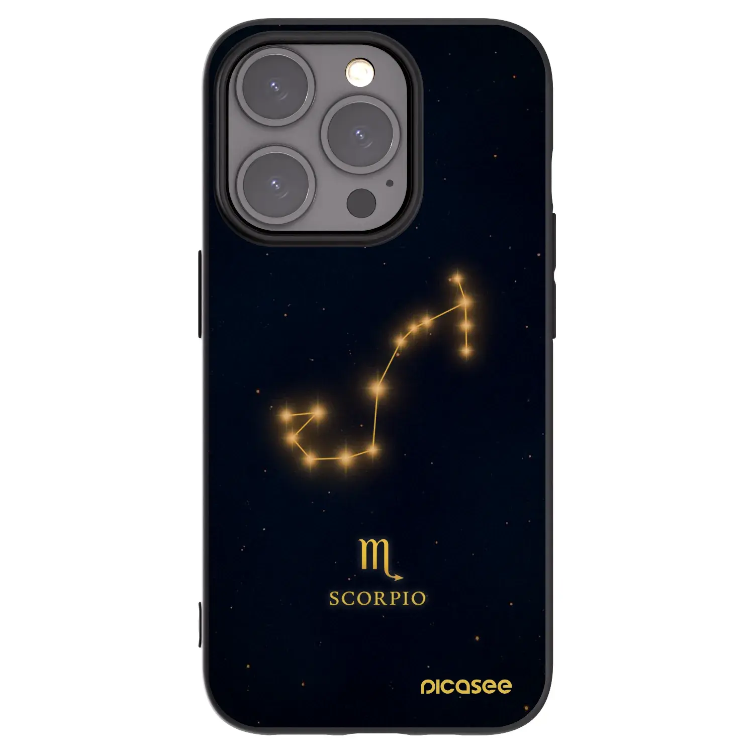 Silikonový černý obal pro Apple iPhone 15 Pro - SCORPIO