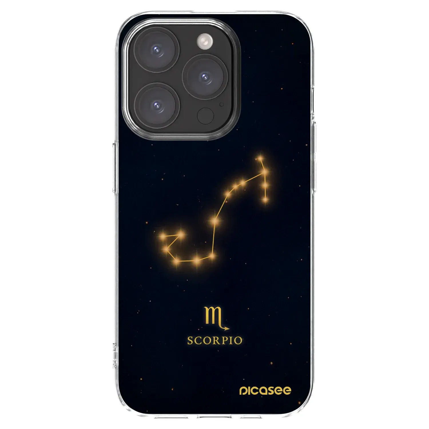 Silikonový průhledný obal pro Apple iPhone 15 Pro - SCORPIO