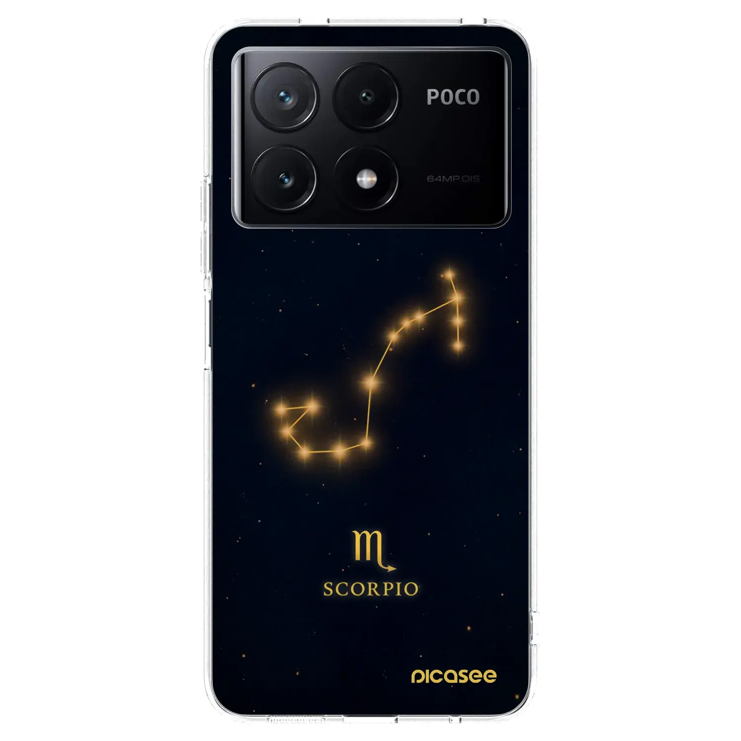 Silikonový průhledný obal pro Xiaomi Poco X6 Pro - SCORPIO