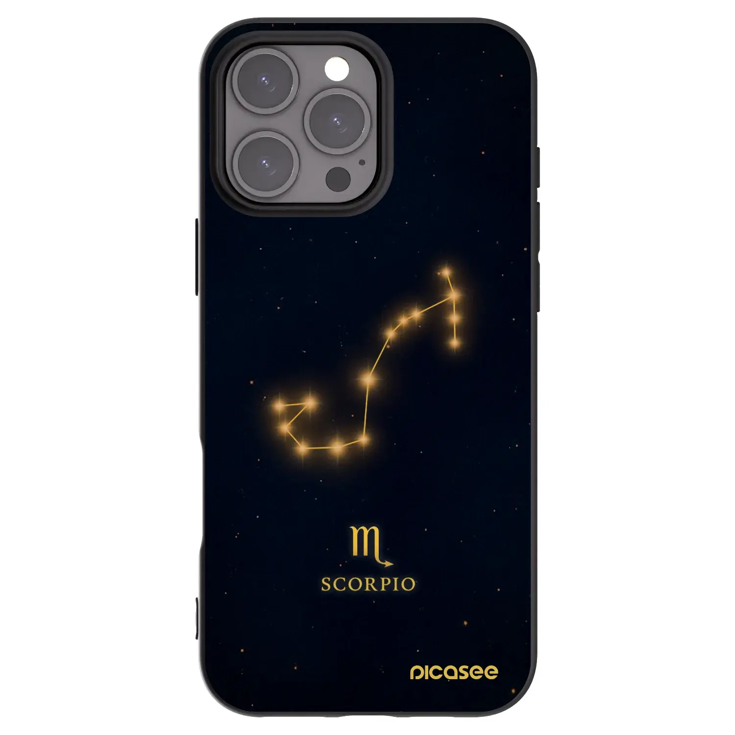 Silikonový černý obal pro Apple iPhone 16 Pro Max - SCORPIO